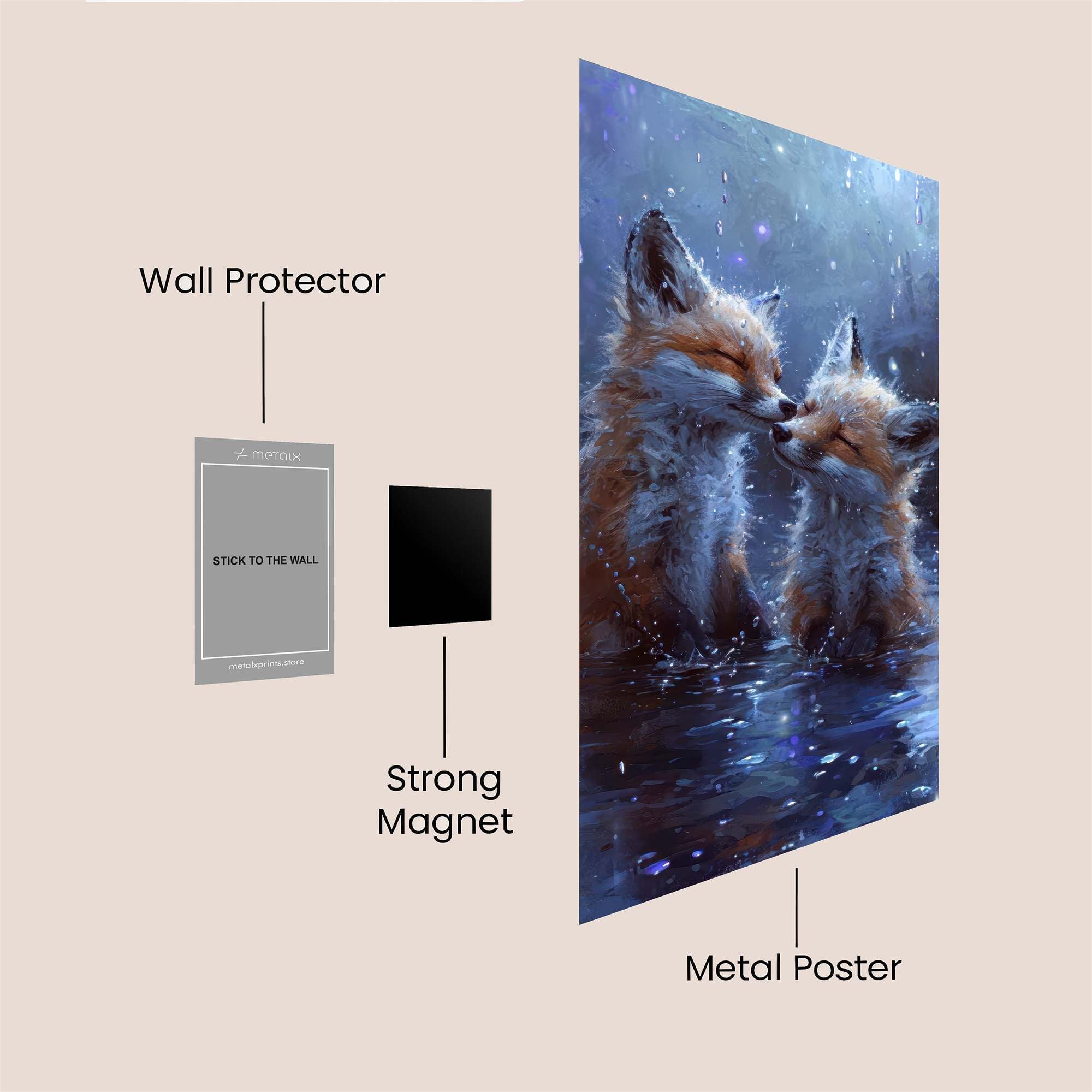 Foxes Bliss Safe Wall Magnetic / M