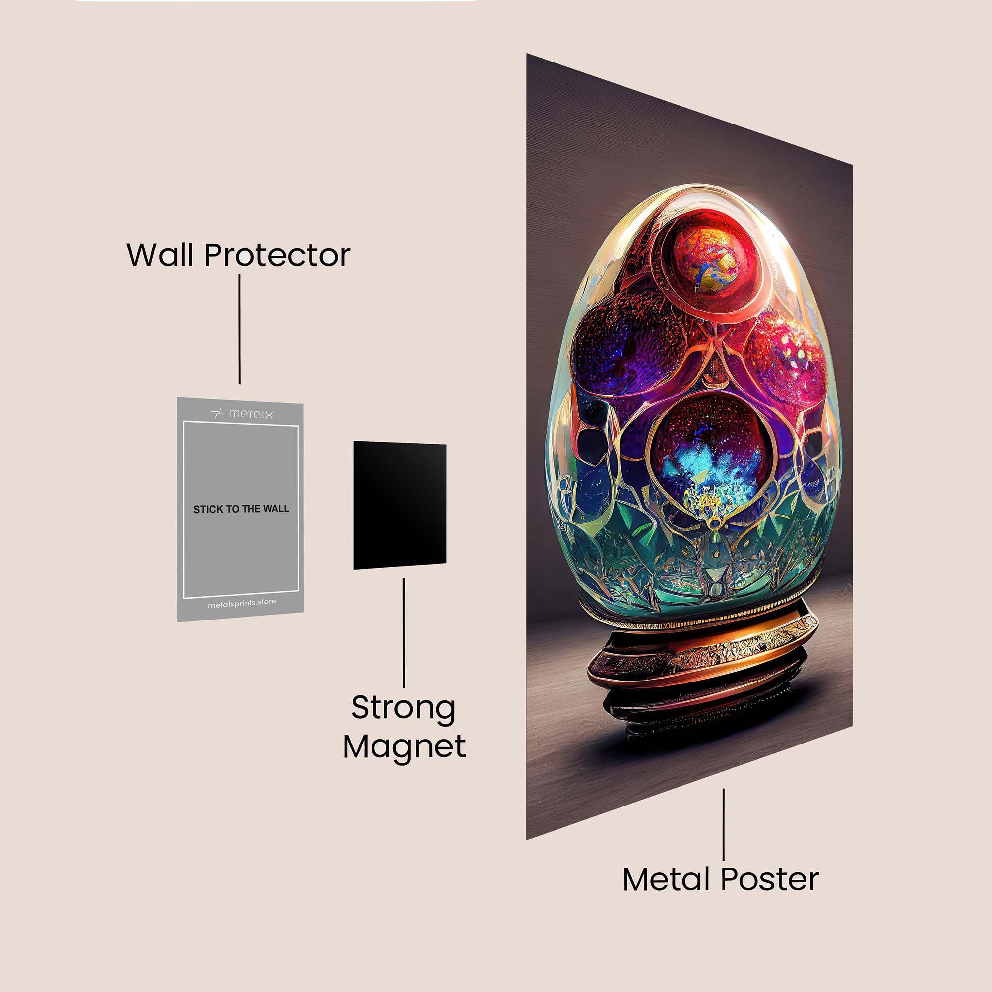 Cosmic Enigma Safe Wall Magnetic / M