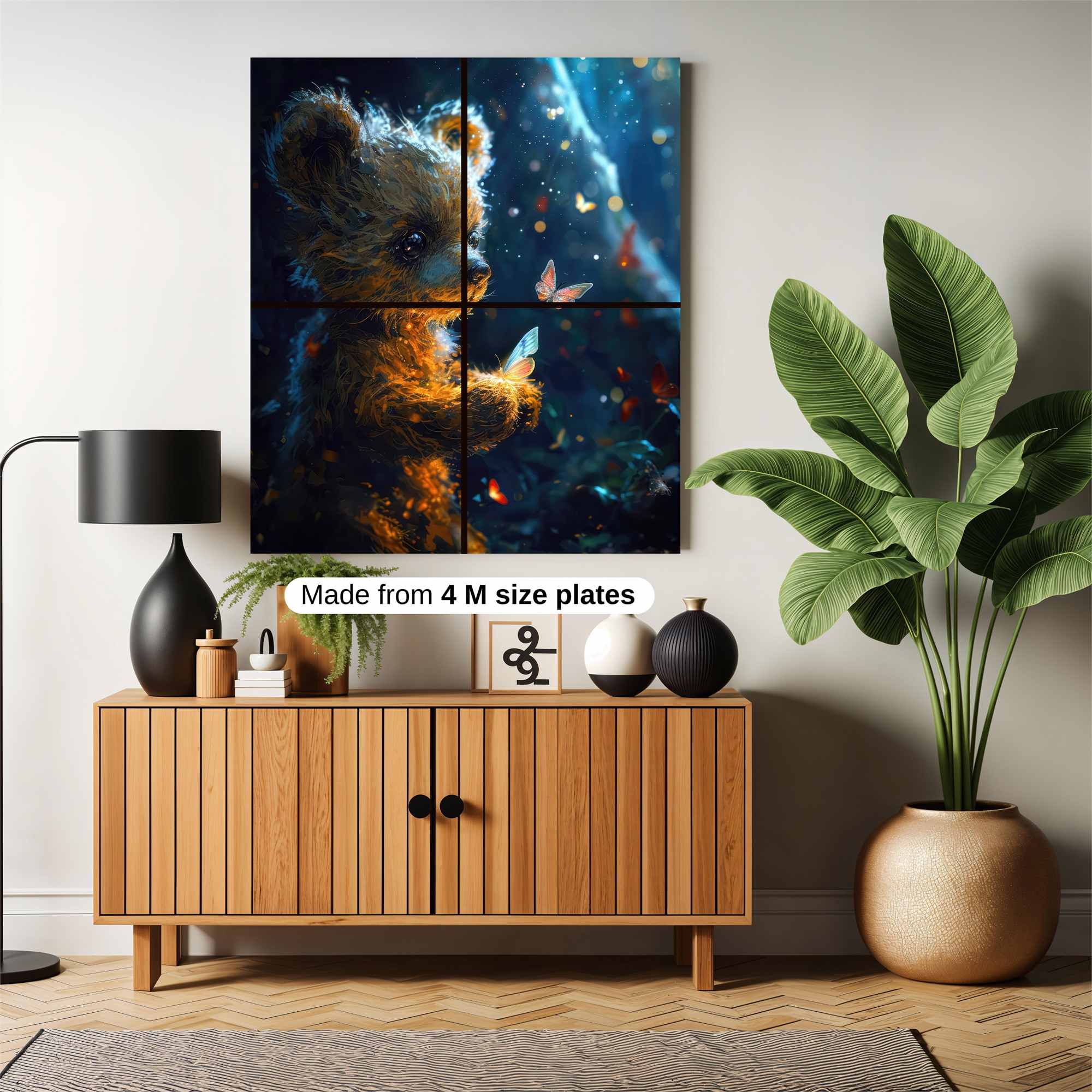 Bear Whimsy Safe Wall Magnetic / M