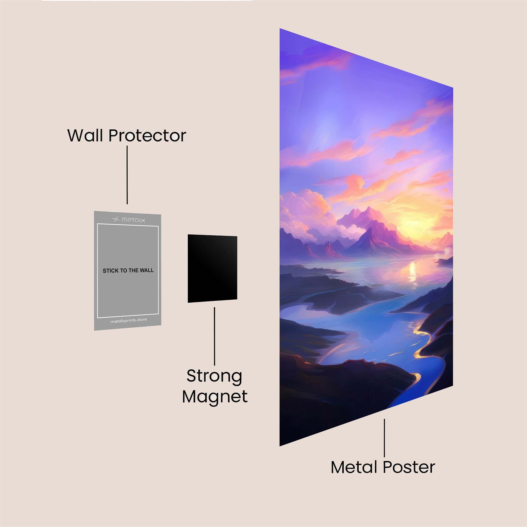 Sunrise Serenity Safe Wall Magnetic / M