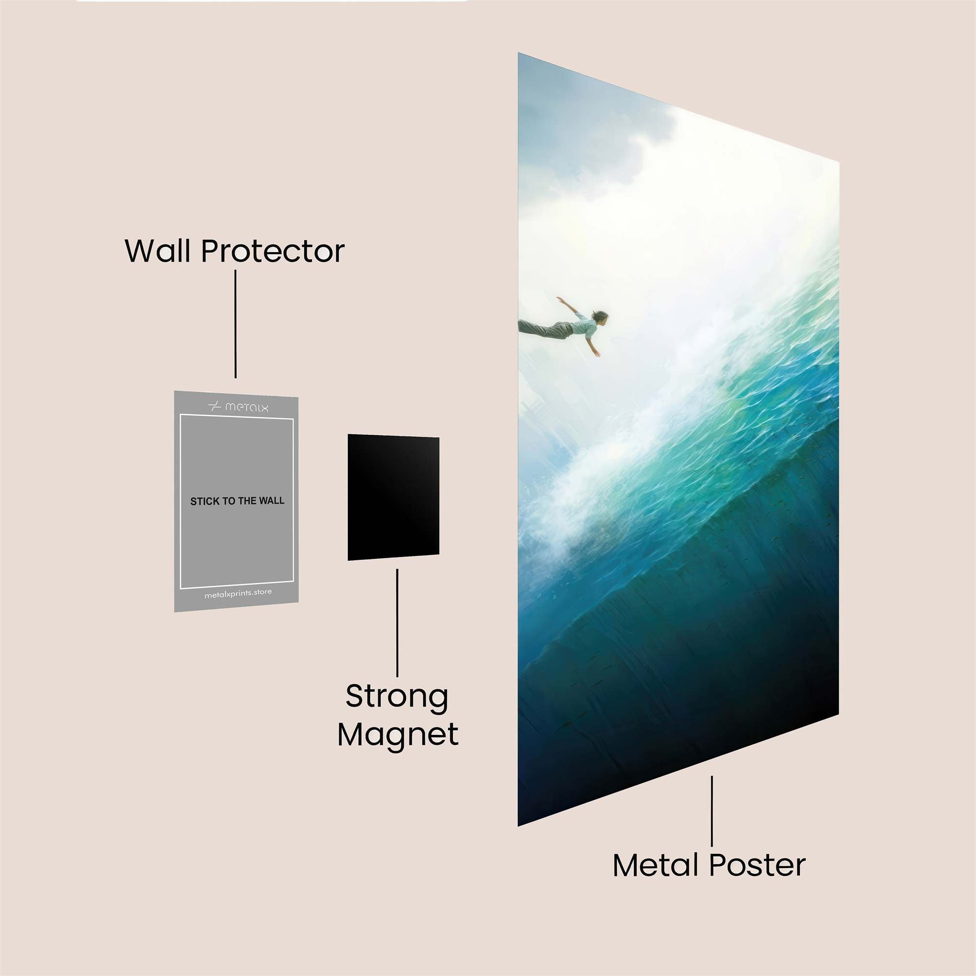Dive Serene Safe Wall Magnetic / M