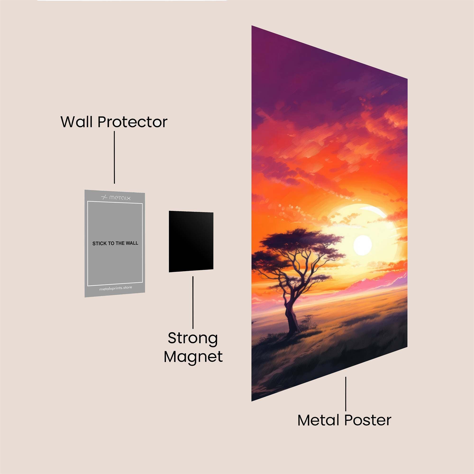 Savanna Serenity Safe Wall Magnetic / M
