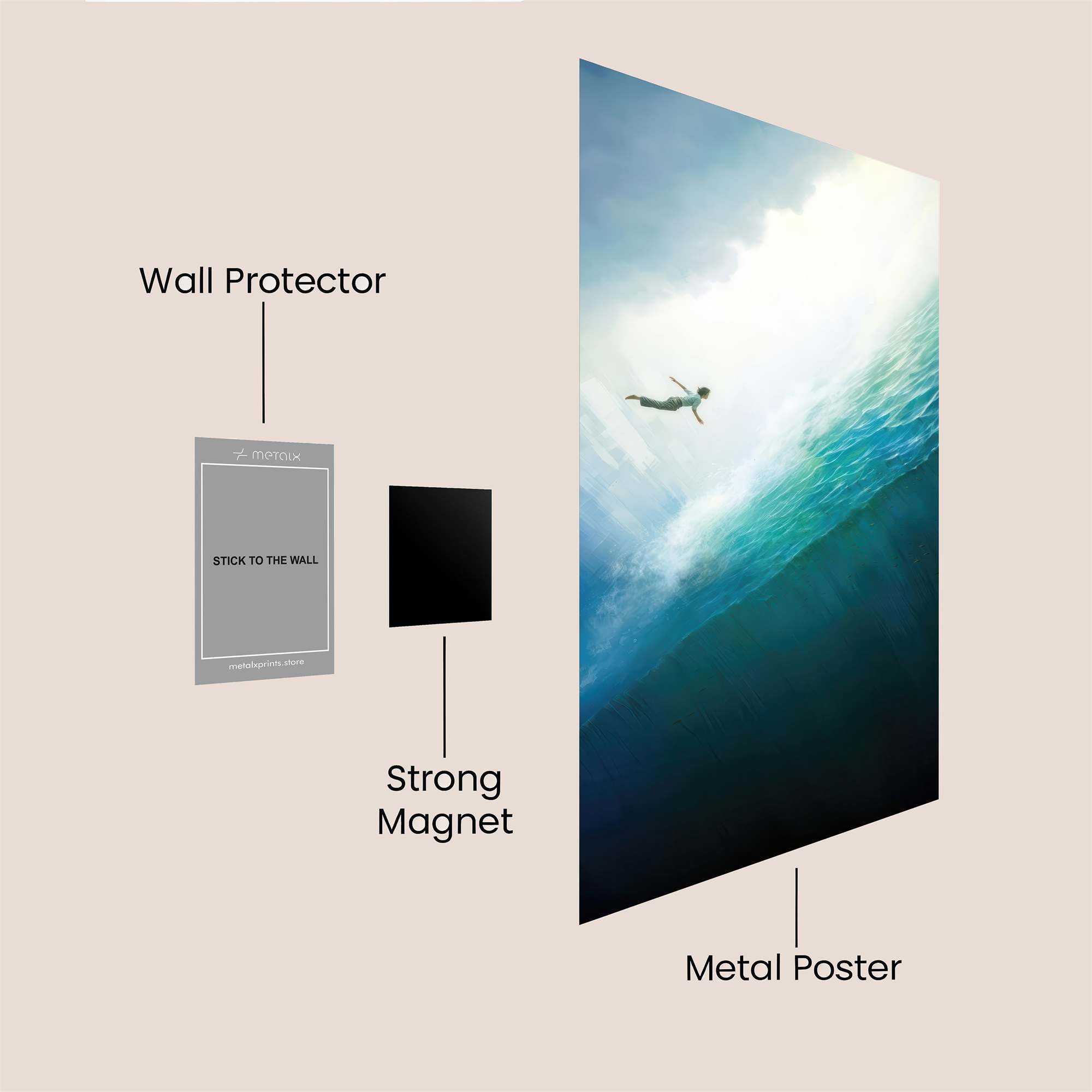 Dive Serene Safe Wall Magnetic / M