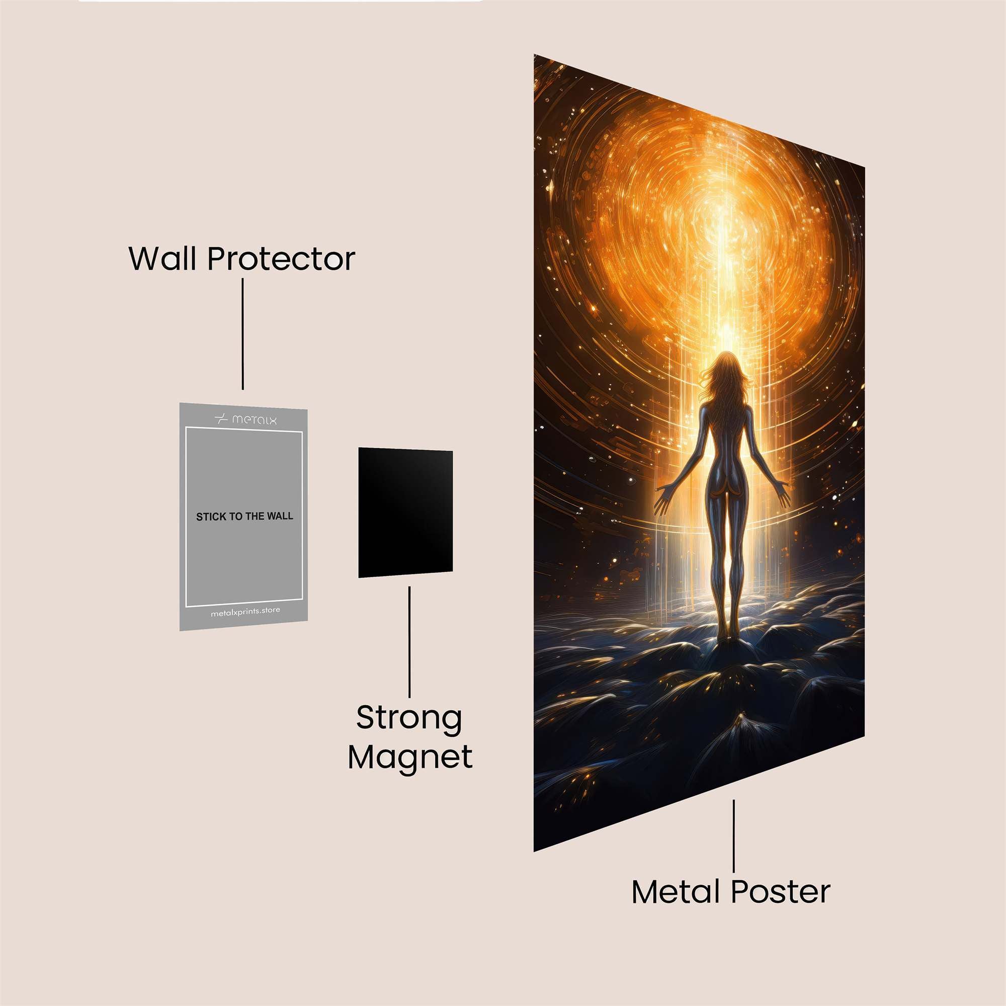 Cosmic Ascension Safe Wall Magnetic / M