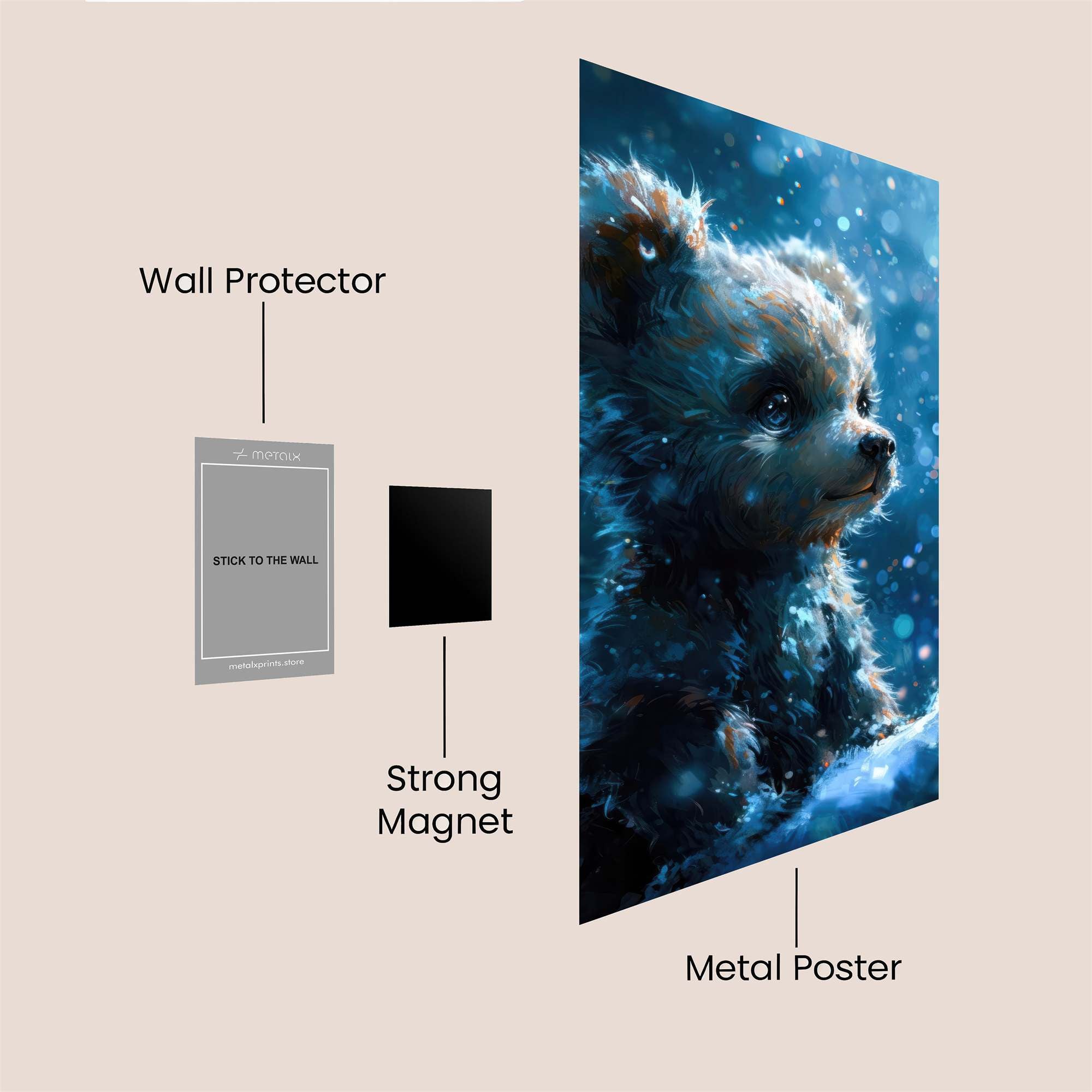 Bear Dream Safe Wall Magnetic / M