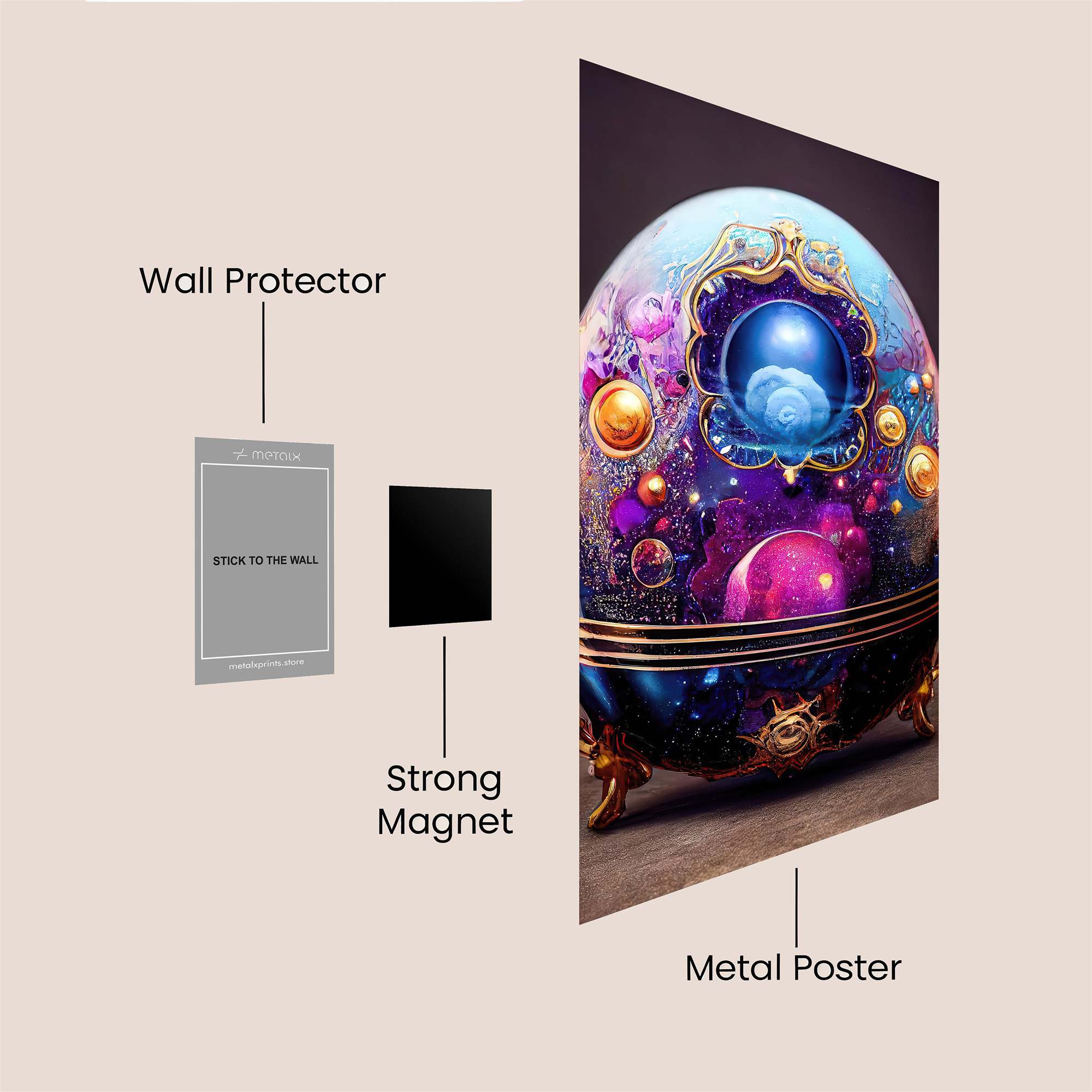 Cosmic Enigma Safe Wall Magnetic / M