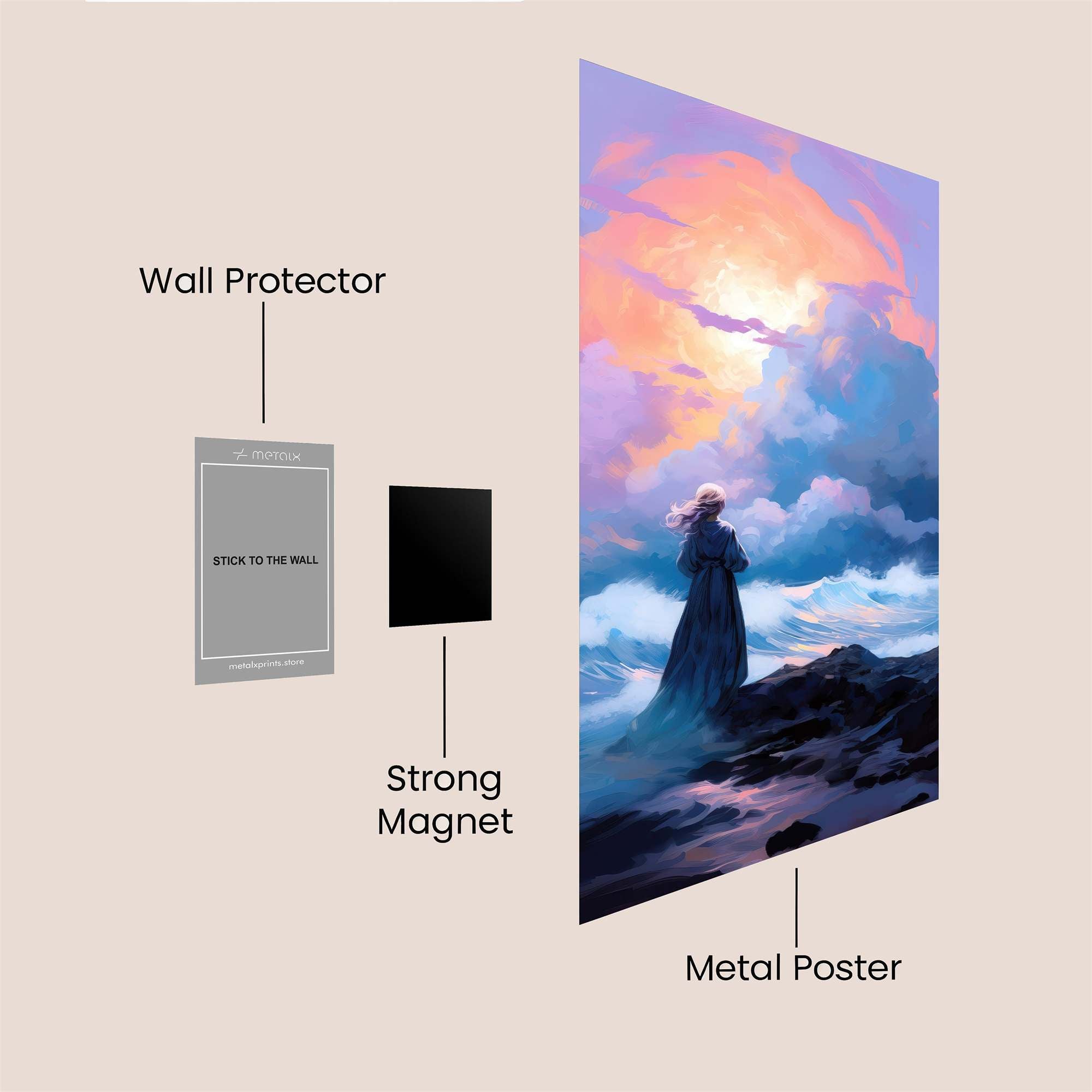 Twilight Contemplation Safe Wall Magnetic / M