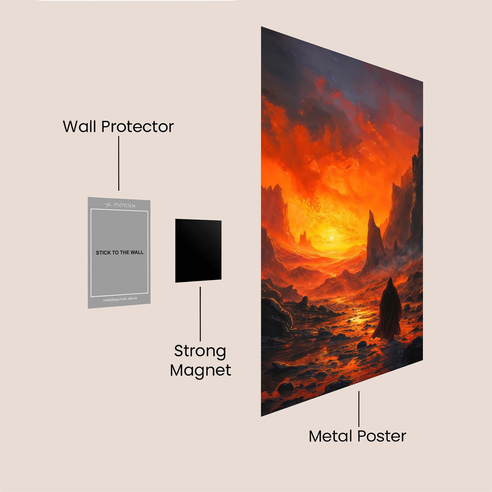 Doomscape Odyssey Safe Wall Magnetic / M