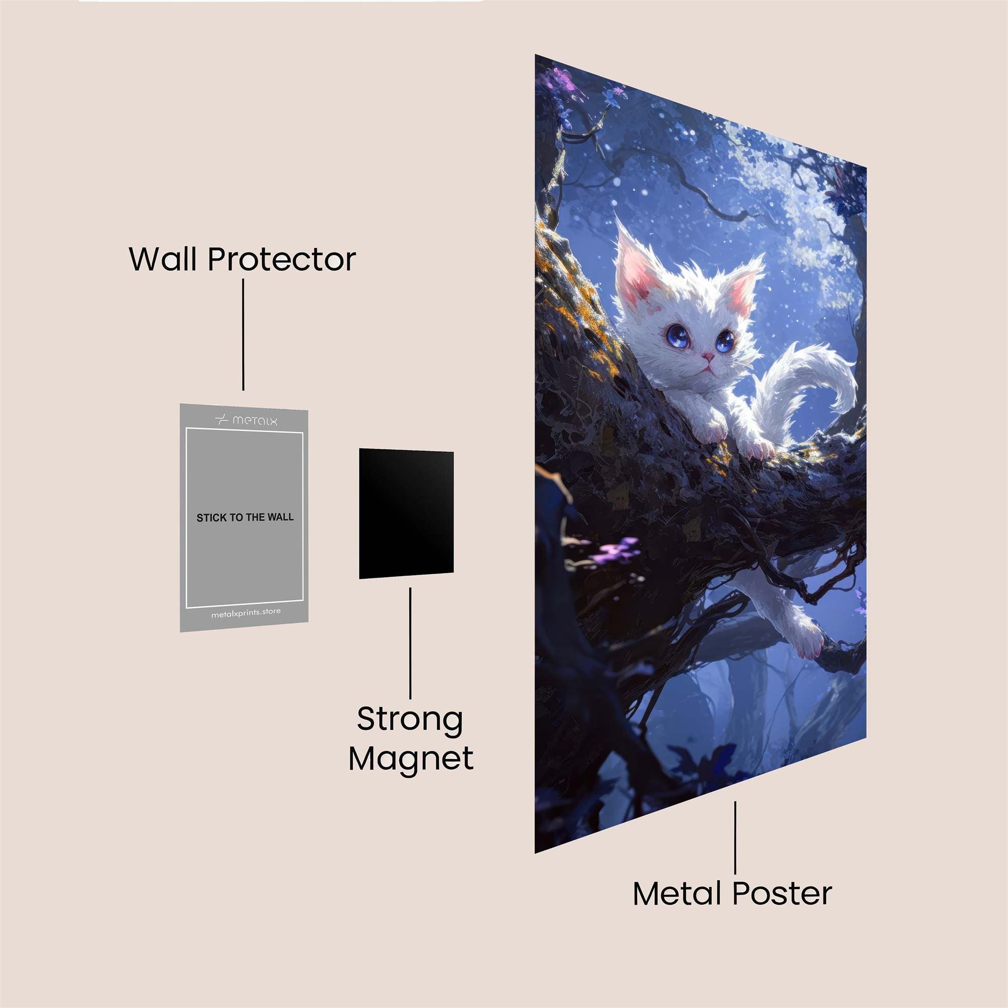 Moonlit Whimsy Safe Wall Magnetic / M