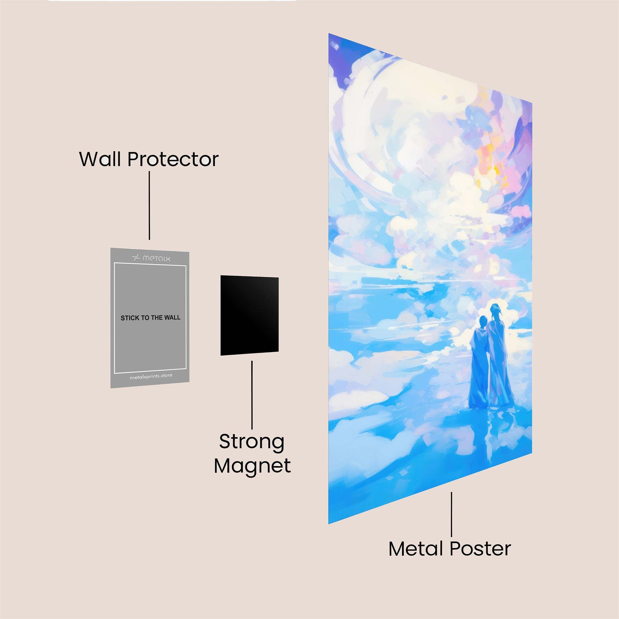 Ethereal Embrace Safe Wall Magnetic / M