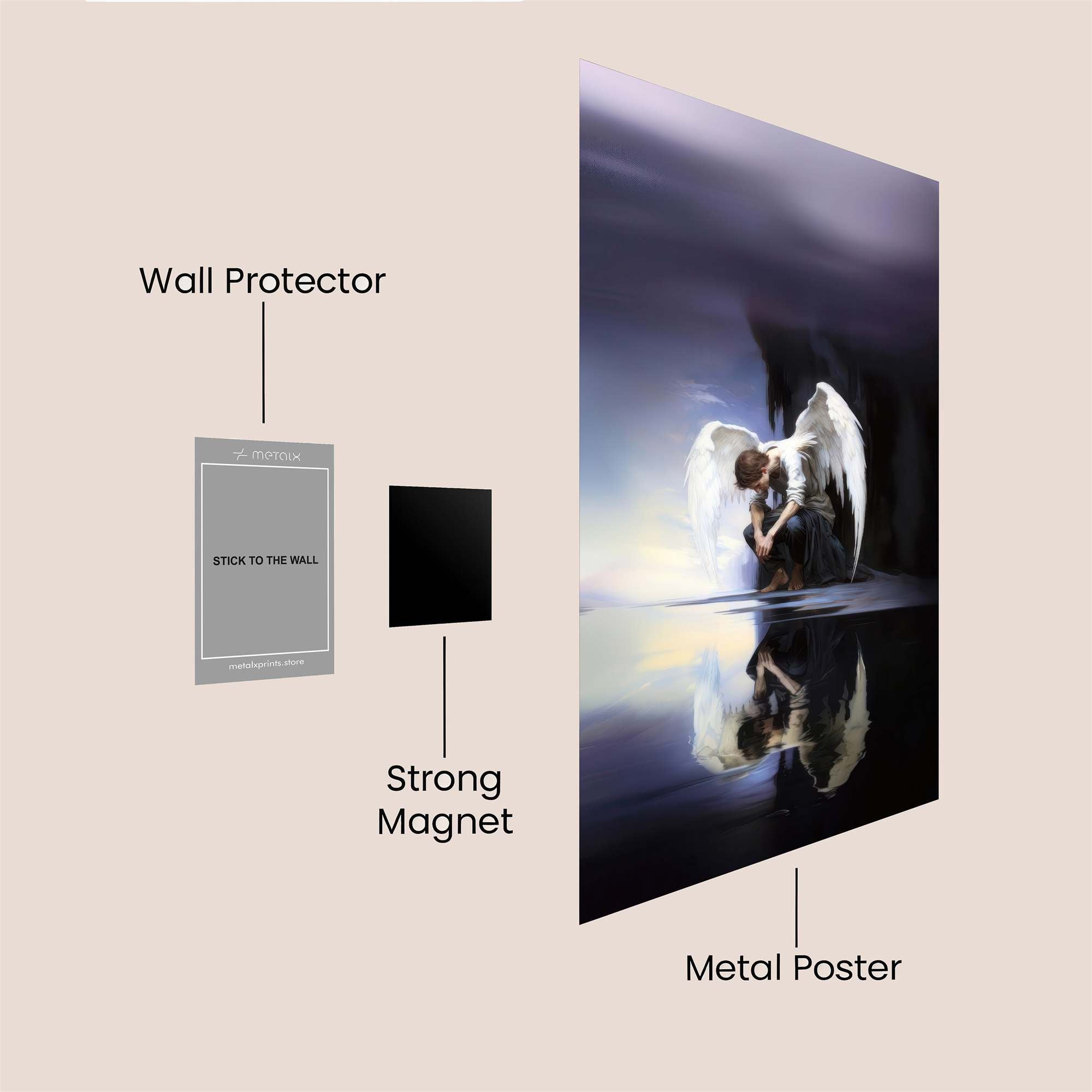 Angel Sorrow Safe Wall Magnetic / M