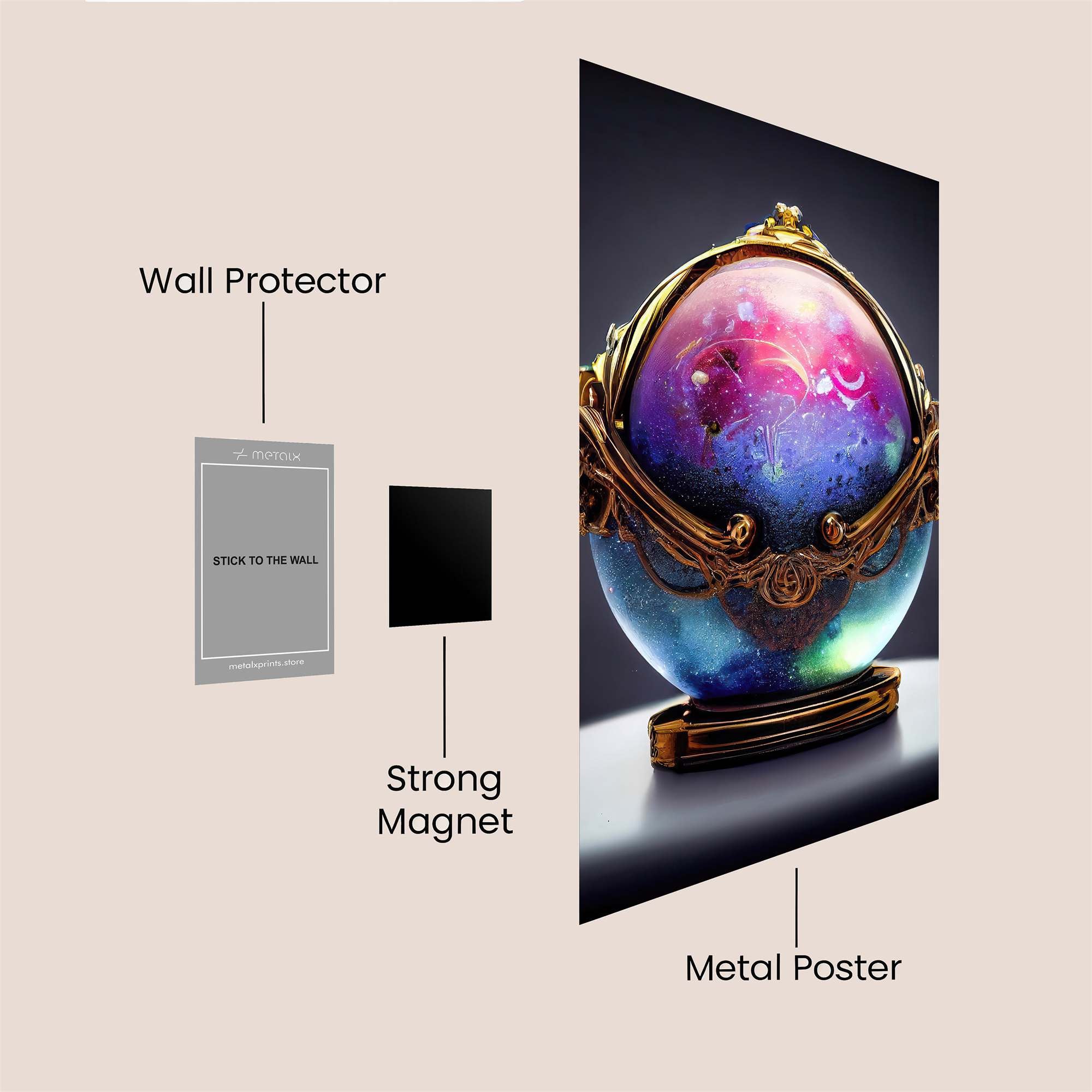 Galactic Enigma Safe Wall Magnetic / M