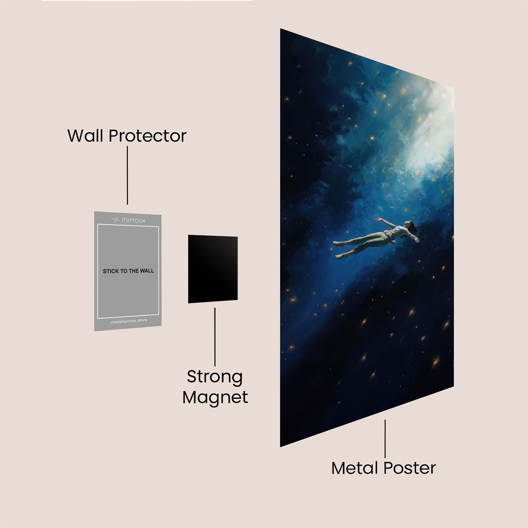 Cosmic Serenity Safe Wall Magnetic / M