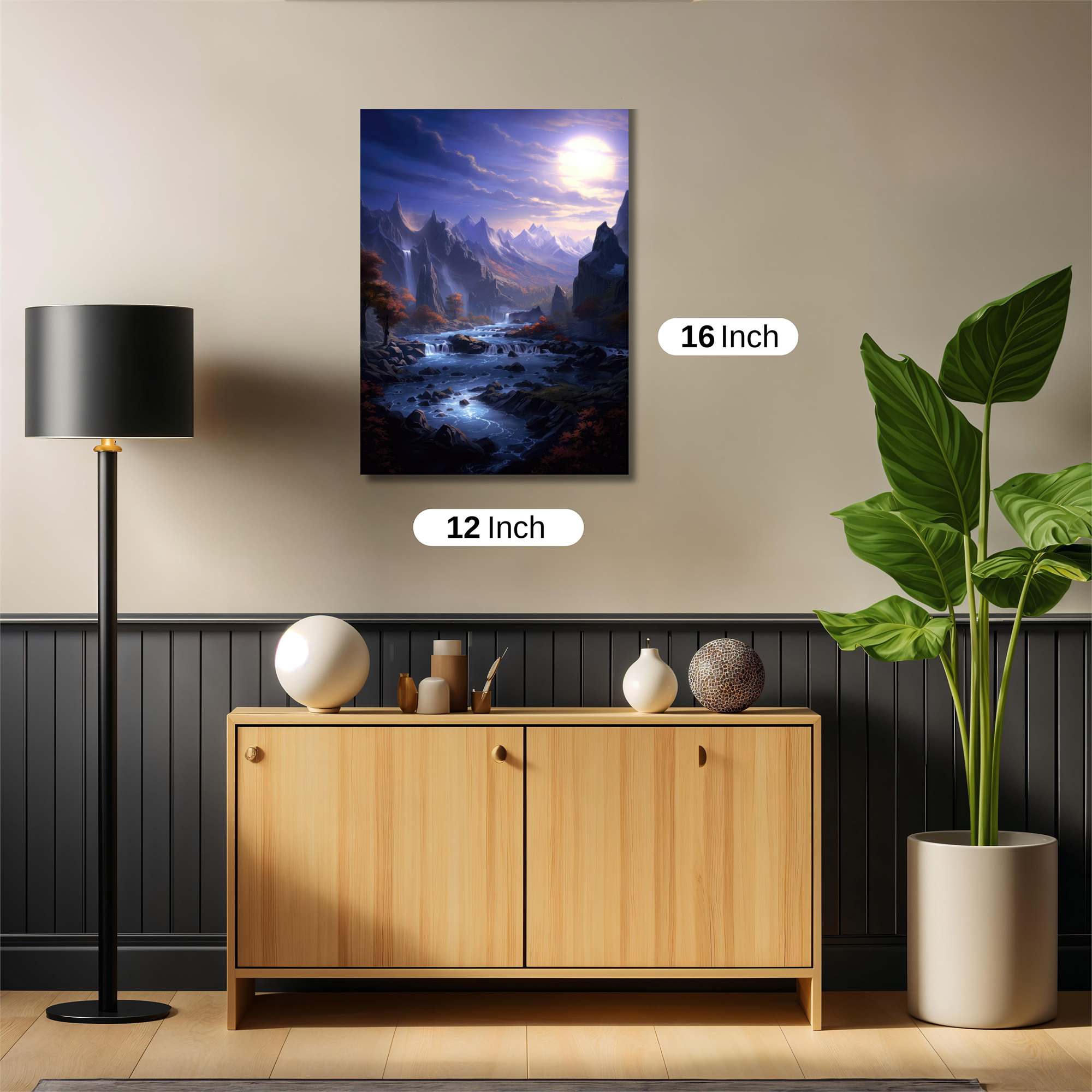 Moonlit Serenity Safe Wall Magnetic / M