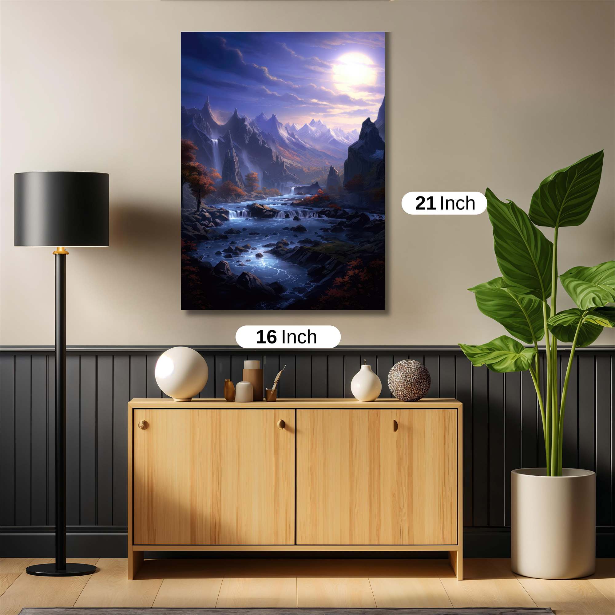 Moonlit Serenity Safe Wall Magnetic / M