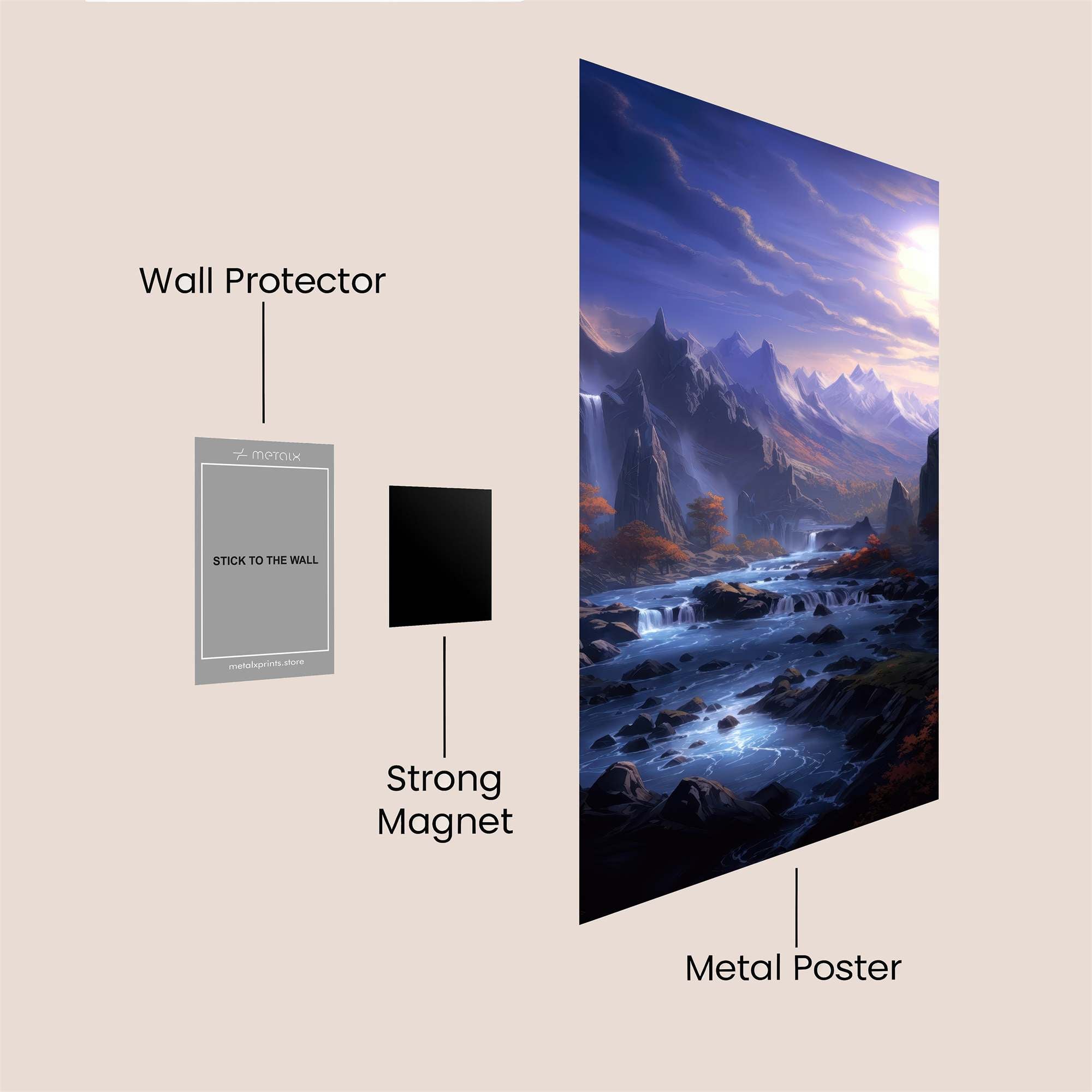 Moonlit Serenity Safe Wall Magnetic / M