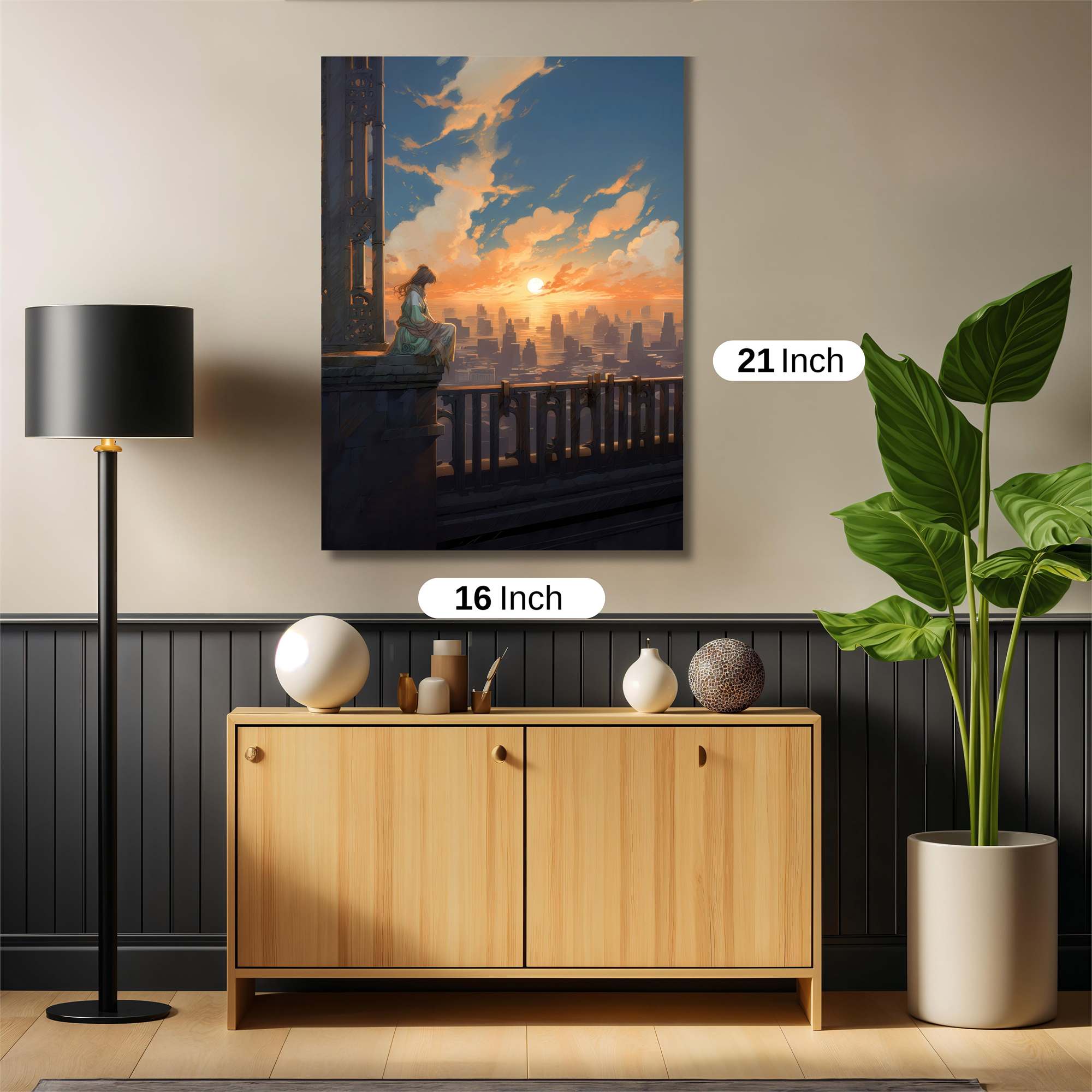 Sunset Serenity Safe Wall Magnetic / M