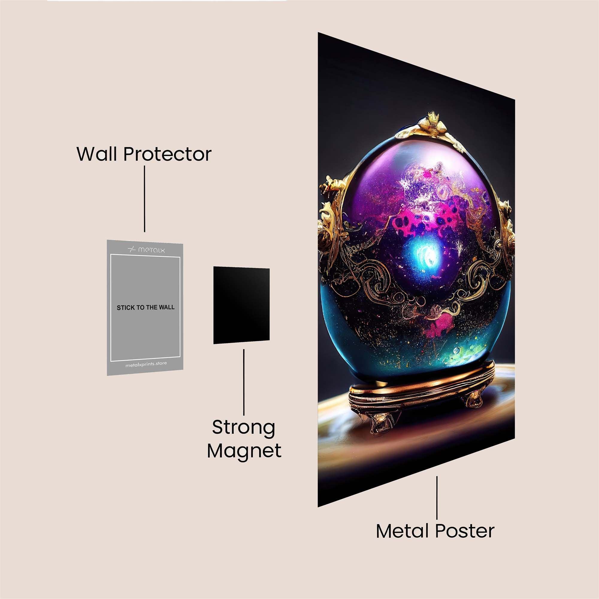 Galactic Enigma Safe Wall Magnetic / M