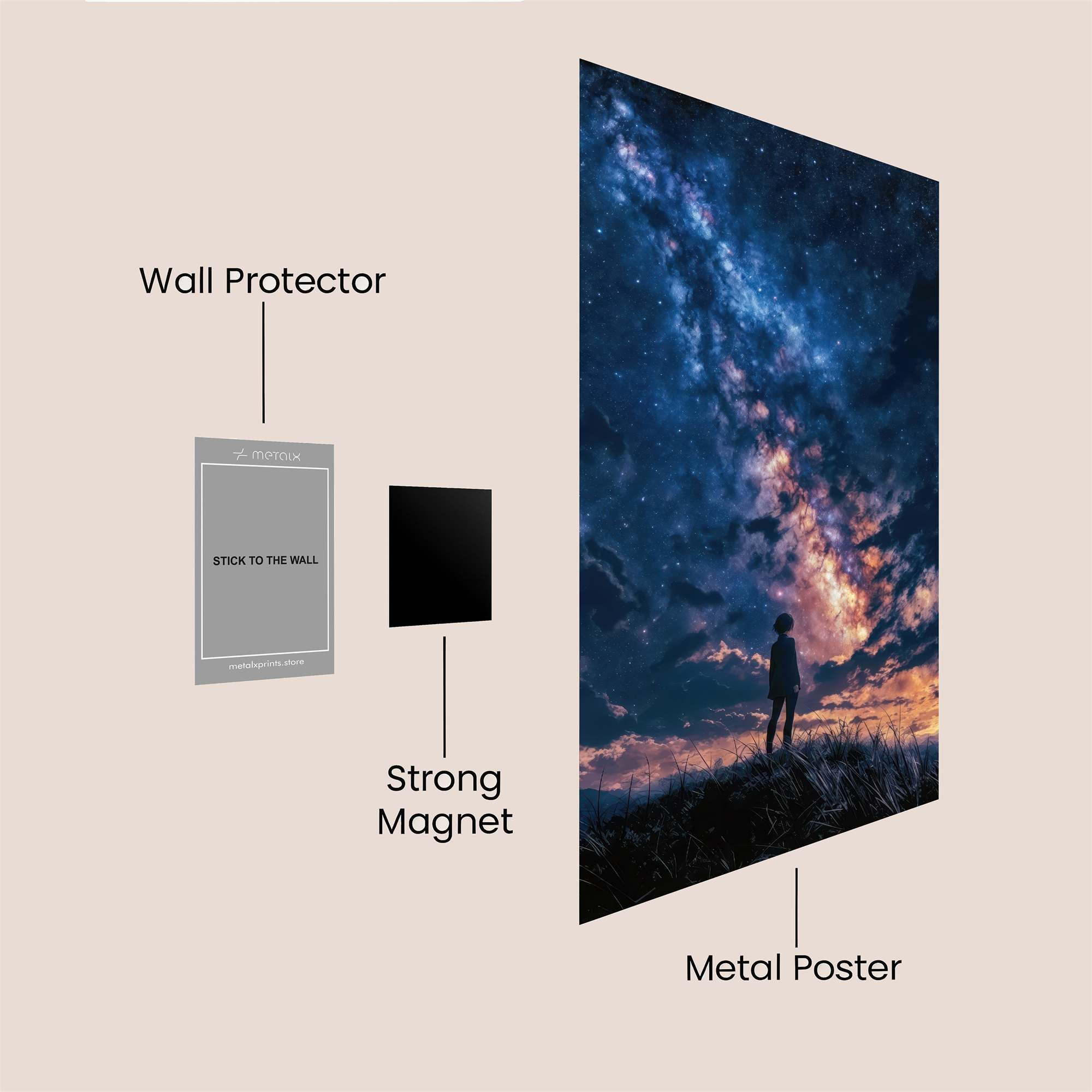 Galactic Awe Safe Wall Magnetic / M