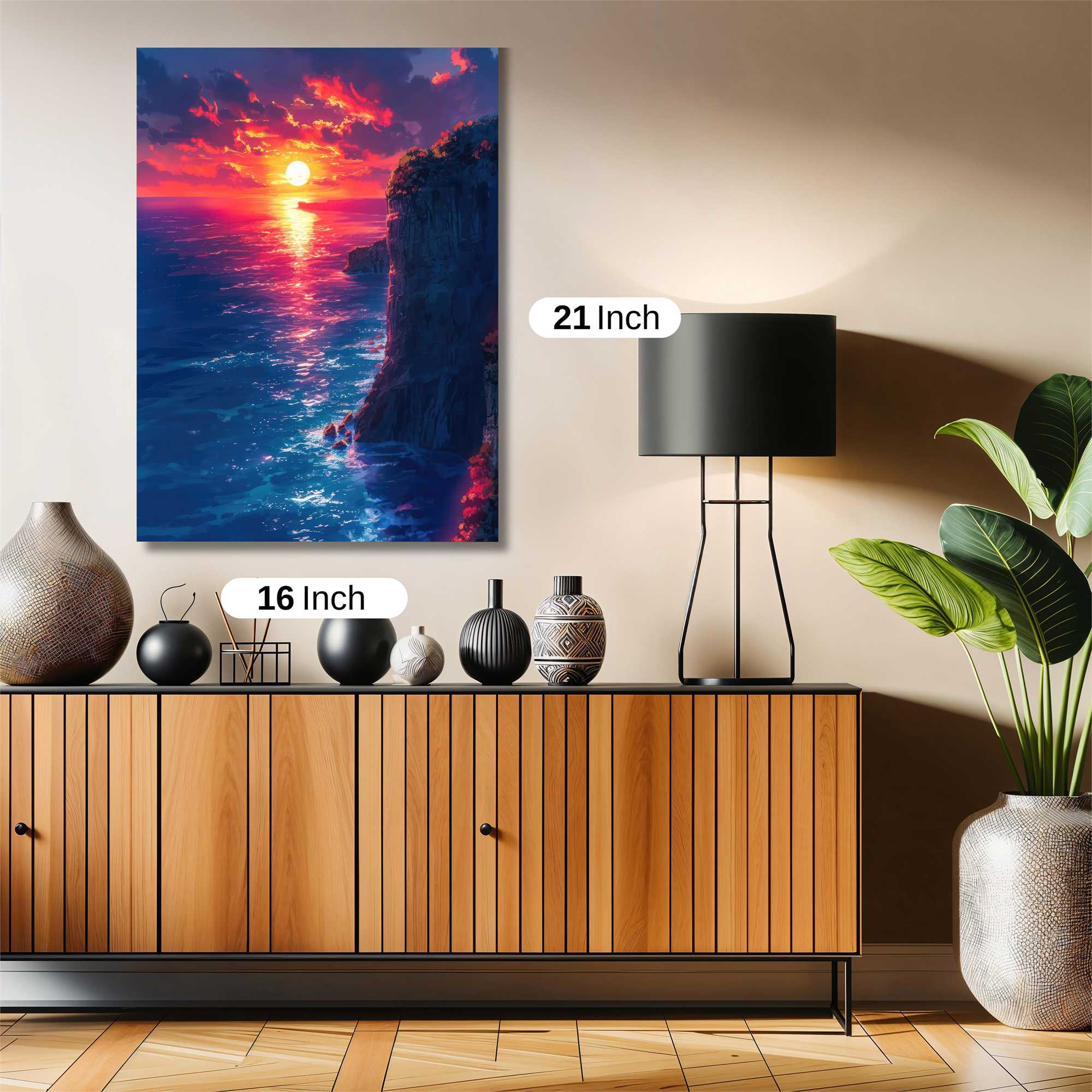 Sunset Serenity Safe Wall Magnetic / M