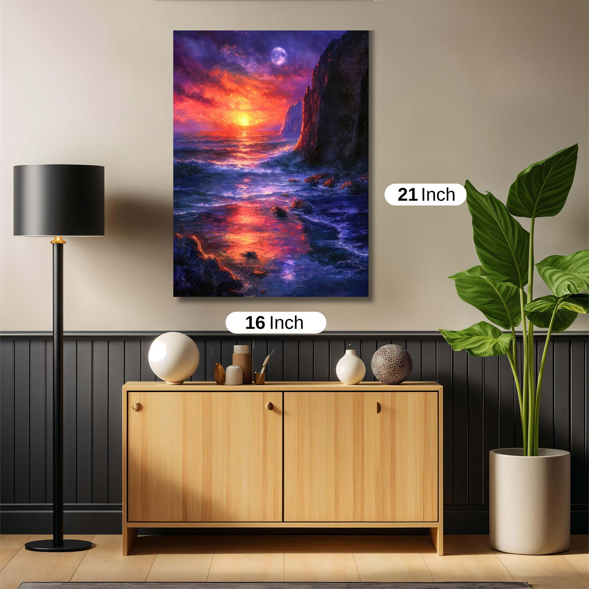 Sunset Serenity Safe Wall Magnetic / M