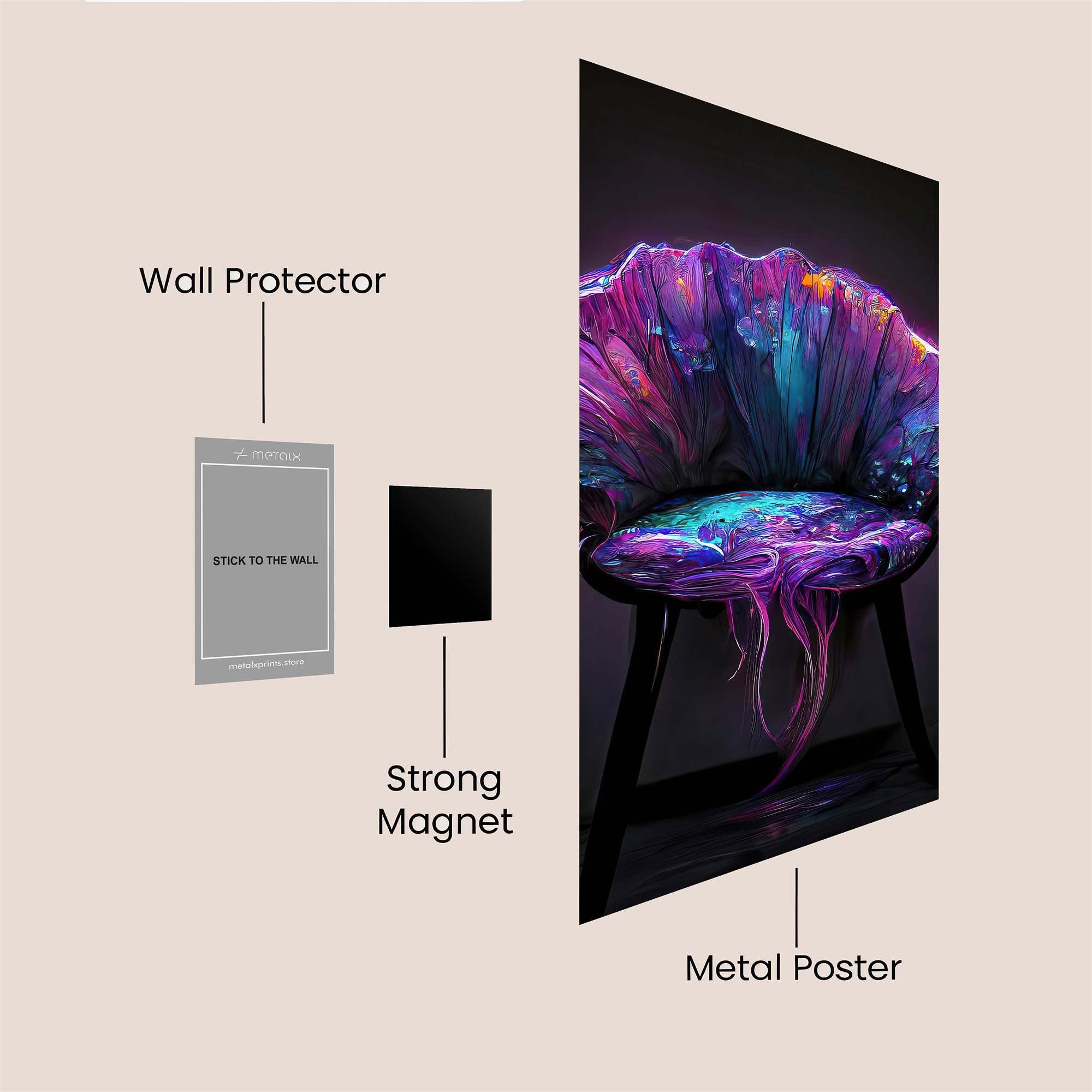 Jellyfish Dream Safe Wall Magnetic / M