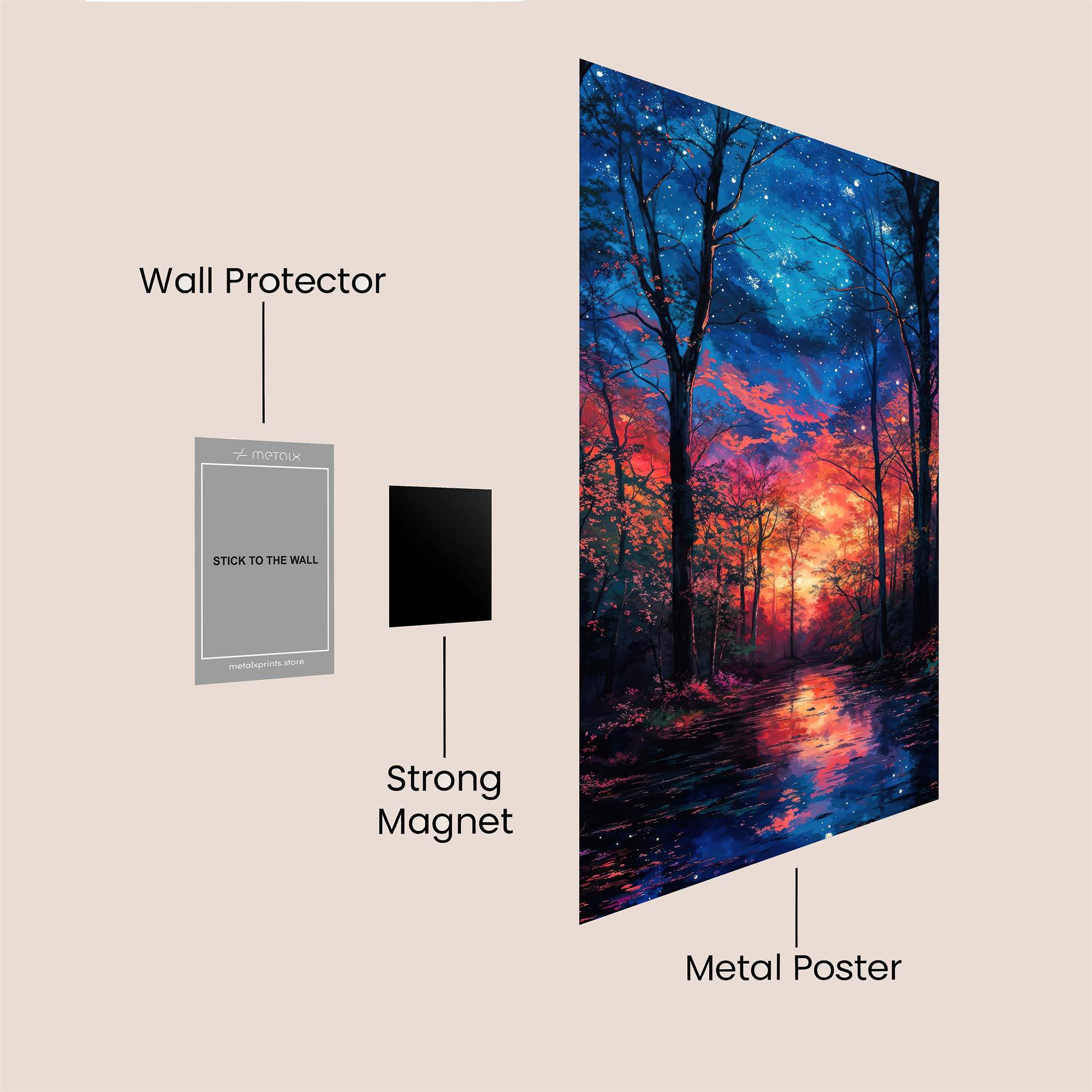 Starlit Serenity Safe Wall Magnetic / M