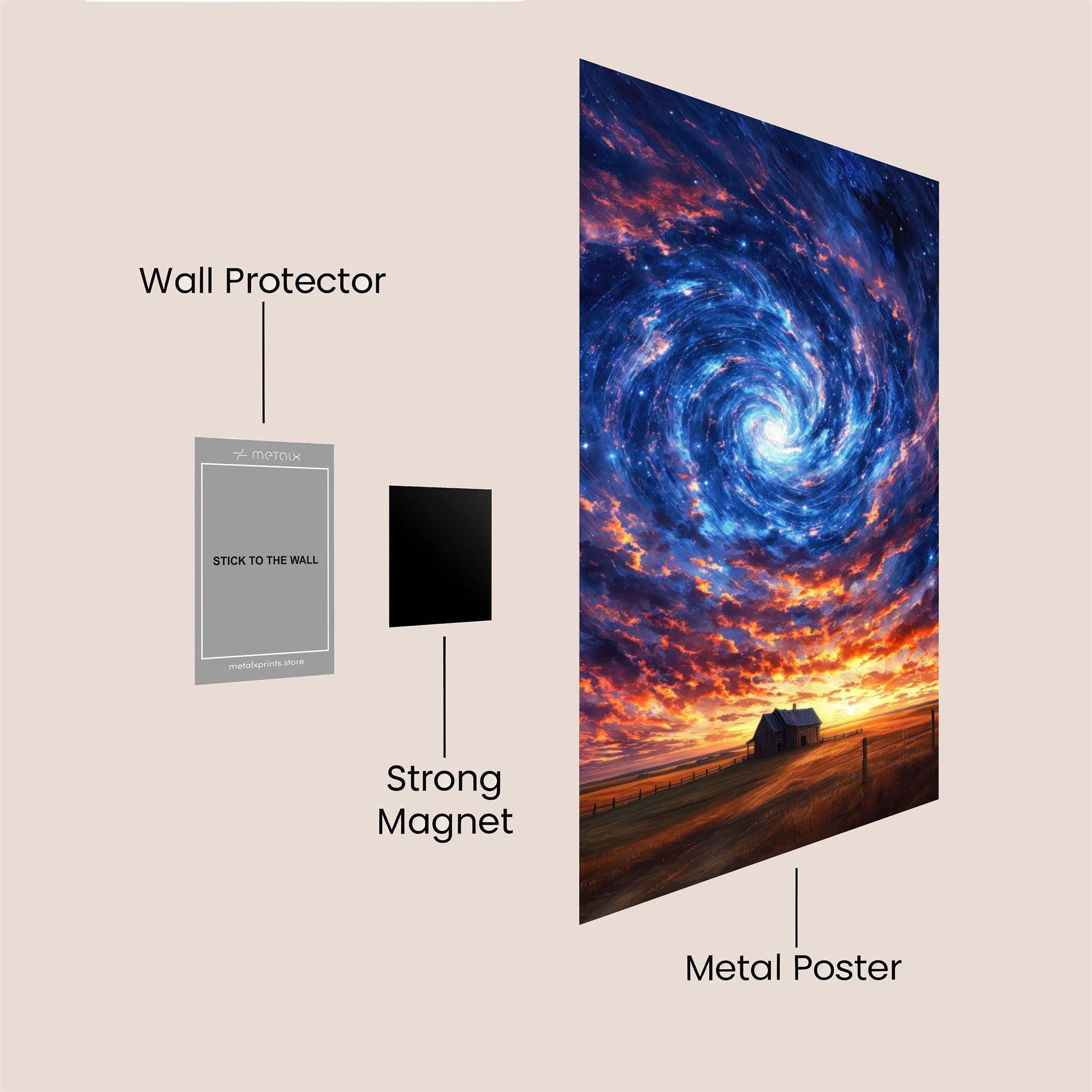 Cosmic Serenity Safe Wall Magnetic / M