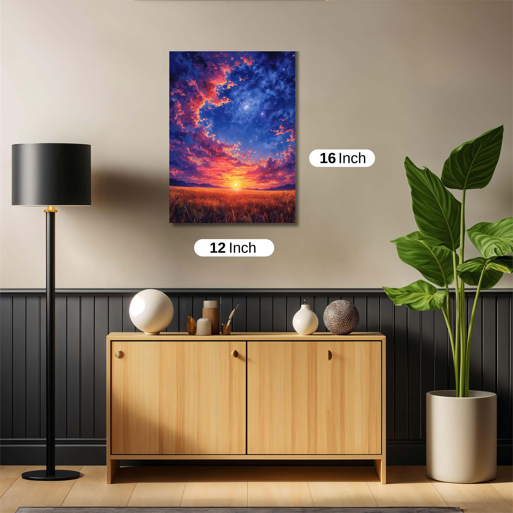 Sunset Serenity Safe Wall Magnetic / M