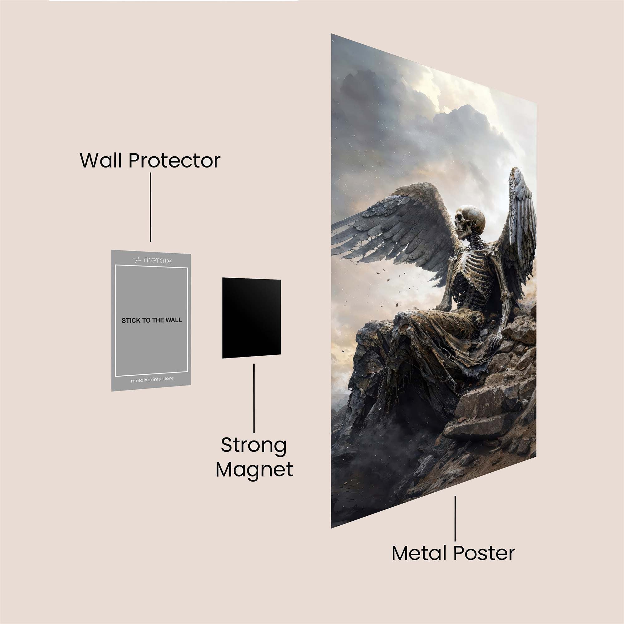 Angel Desolate Safe Wall Magnetic / M