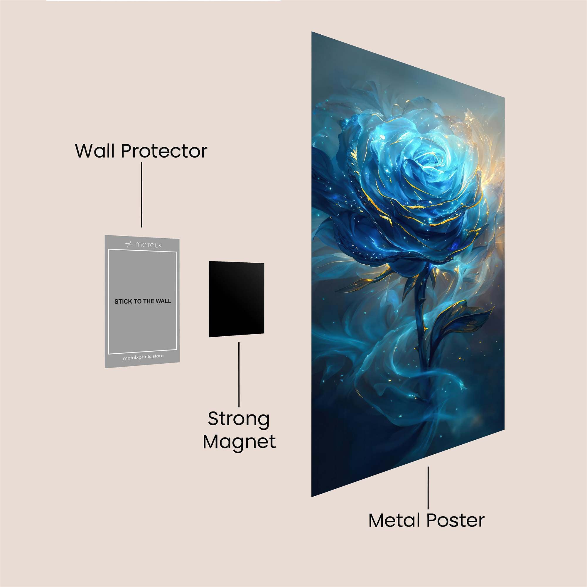 Ethereal Bloom Safe Wall Magnetic / M