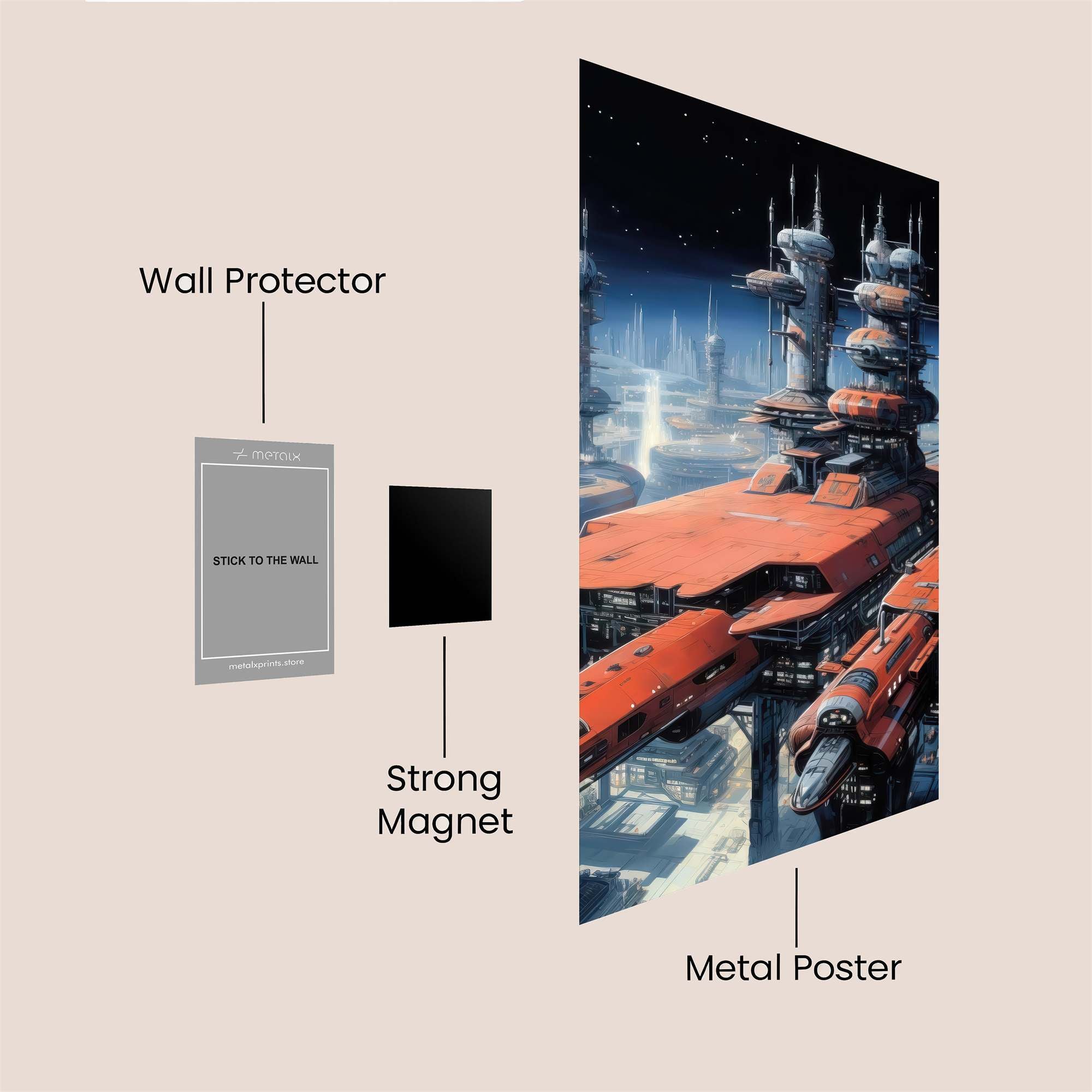 Space Odyssey Safe Wall Magnetic / M