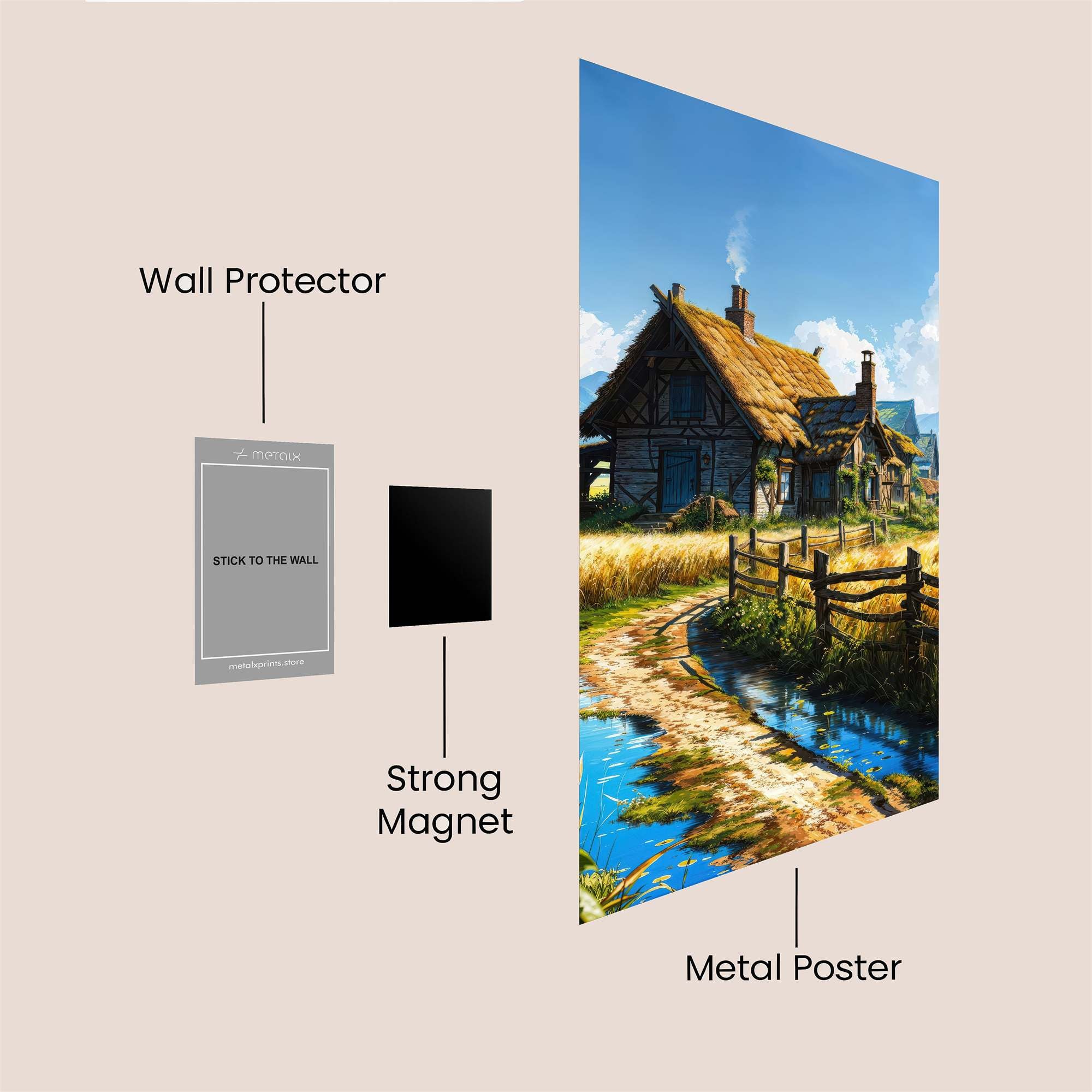 Cottage Bliss Safe Wall Magnetic / M