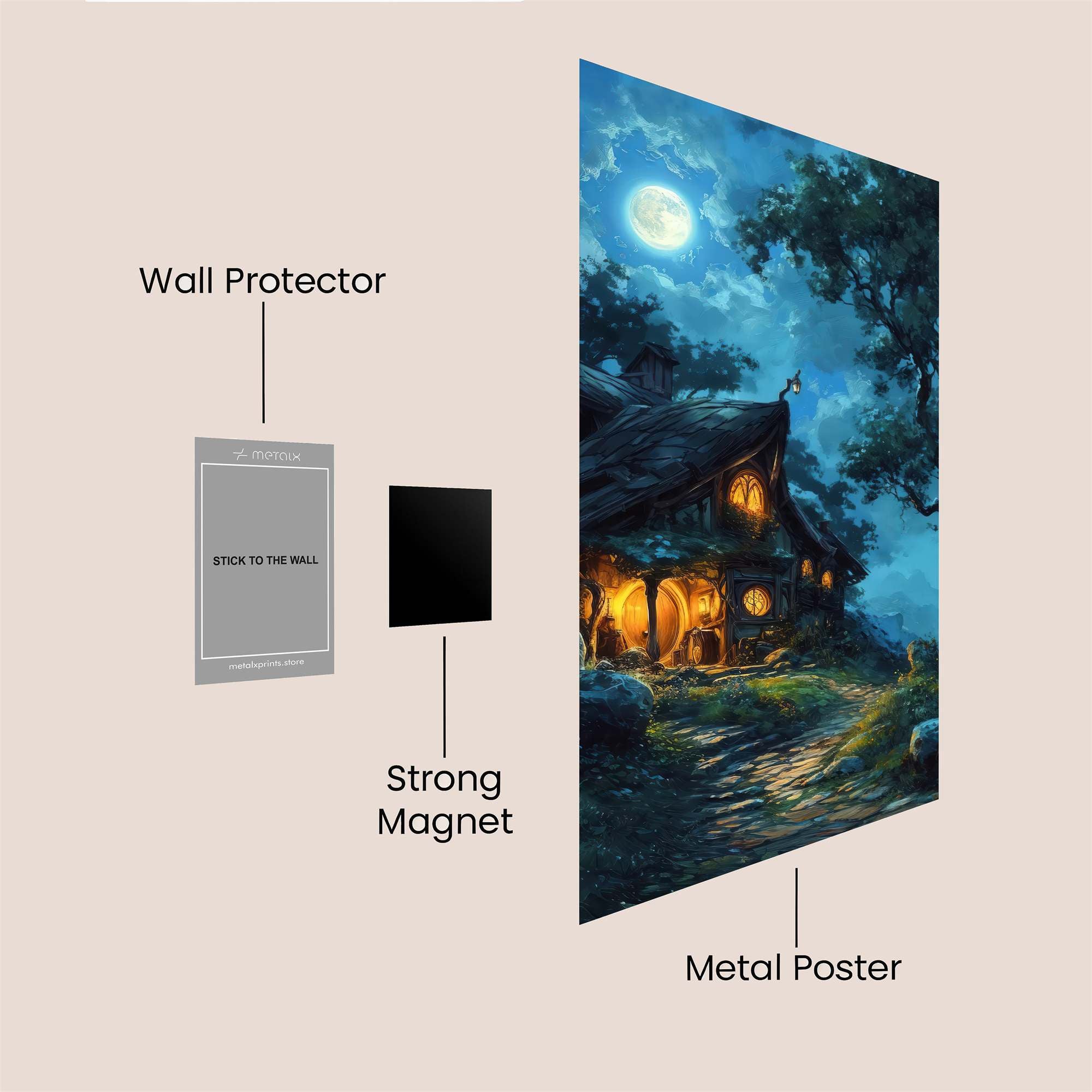 Moonlit Haven Safe Wall Magnetic / M