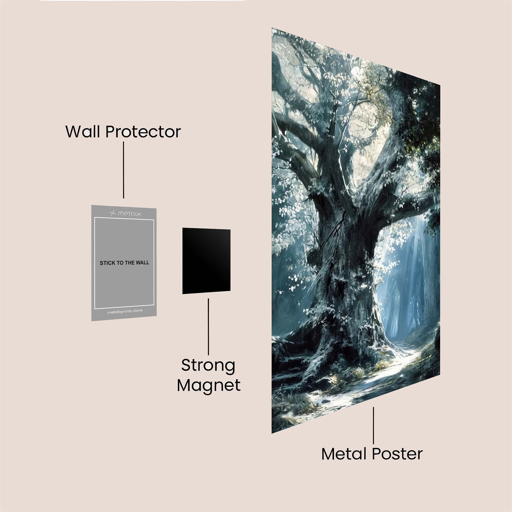 Ancient Serenity Safe Wall Magnetic / M