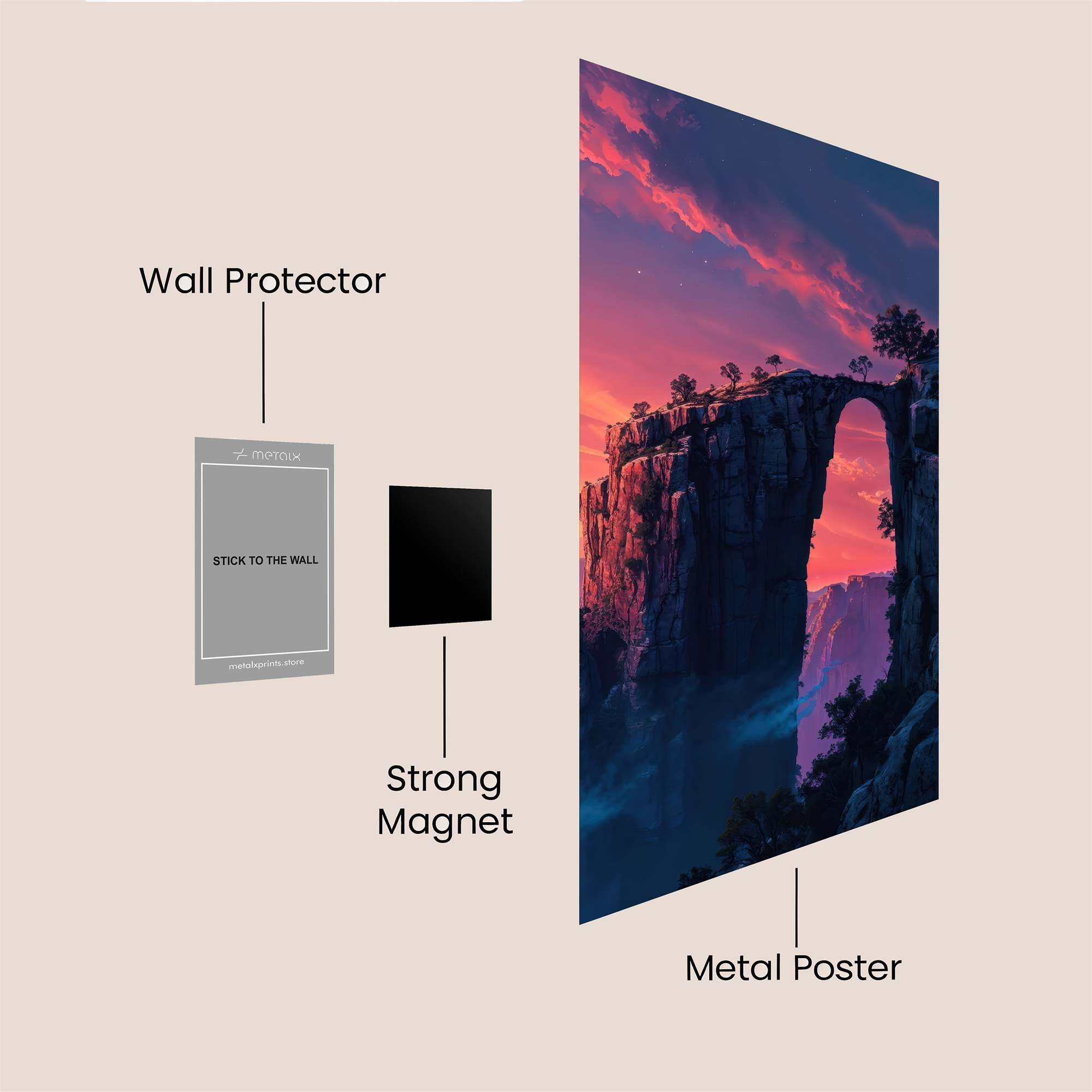 Arch Serenity Safe Wall Magnetic / M