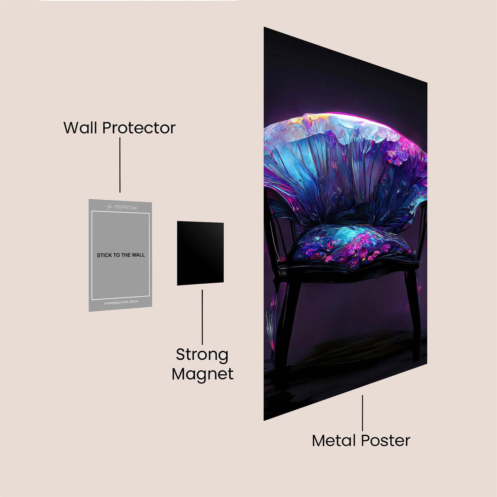 Glow Enigma Safe Wall Magnetic / M