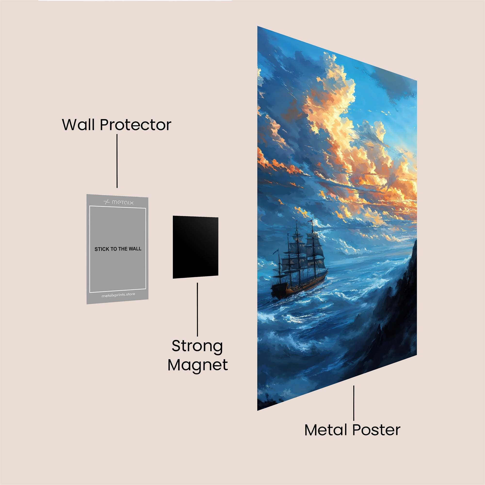 Skyward Odyssey Safe Wall Magnetic / M