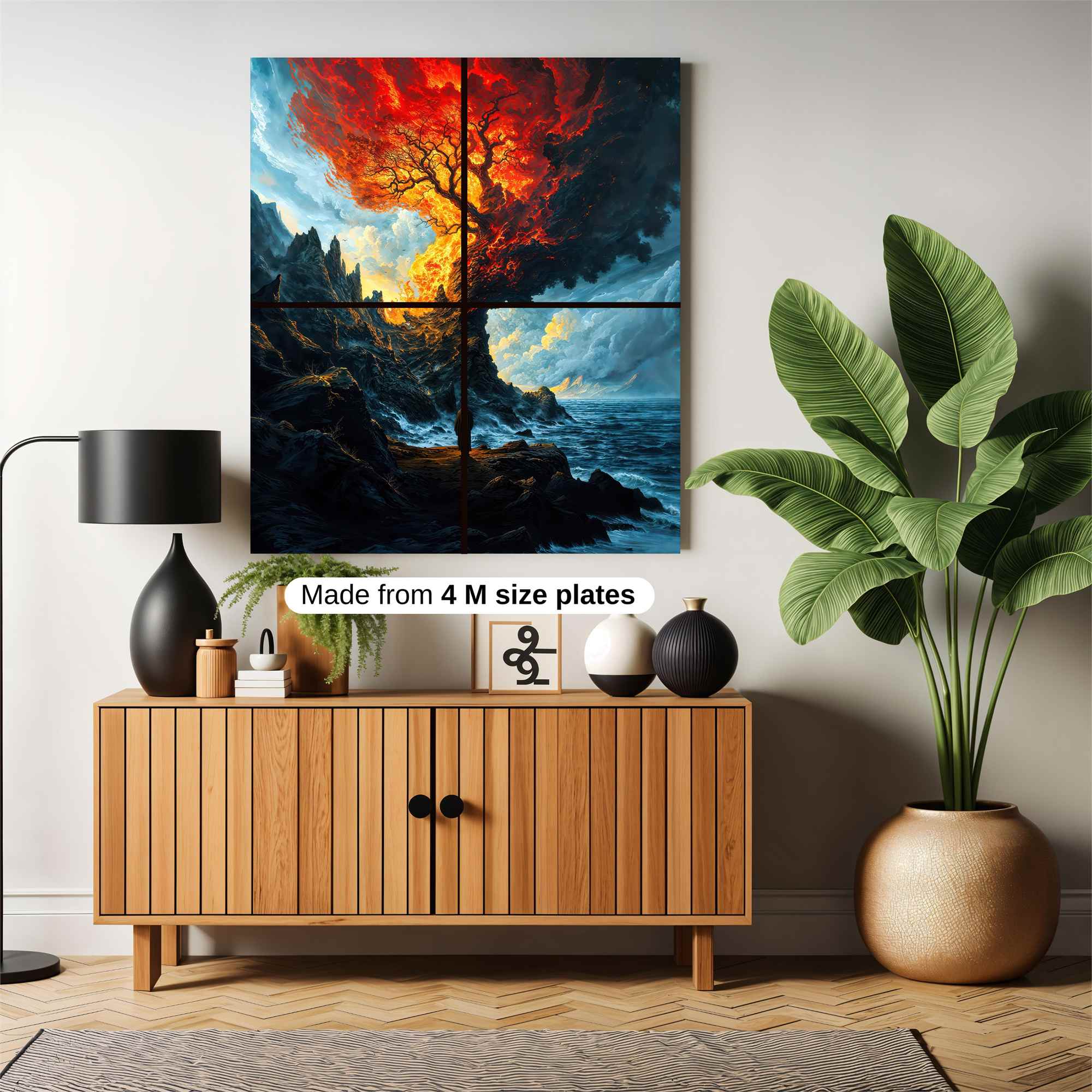 Flamebound Solitude Safe Wall Magnetic / M