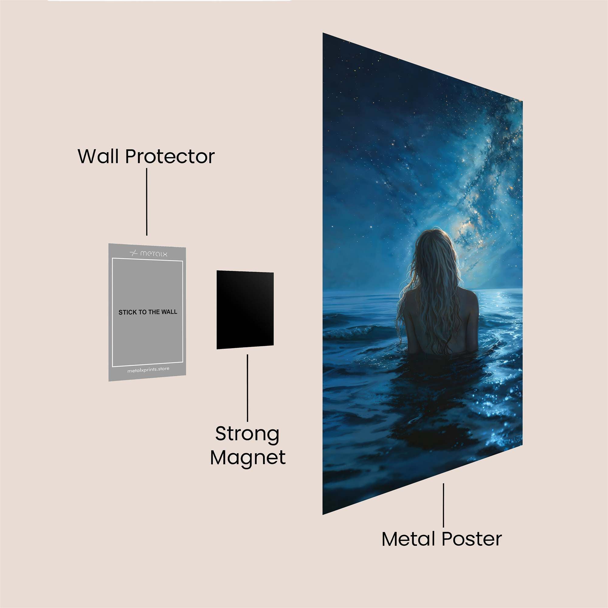 Stargazer Serene Safe Wall Magnetic / M