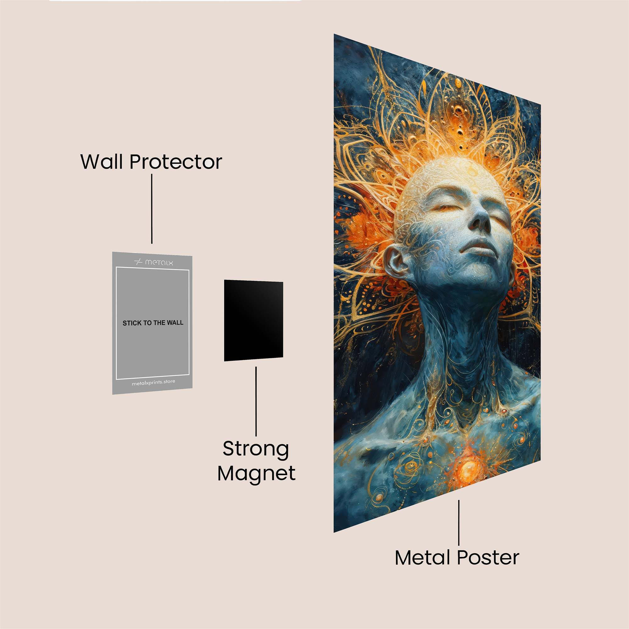 Cosmic Serenity Safe Wall Magnetic / M