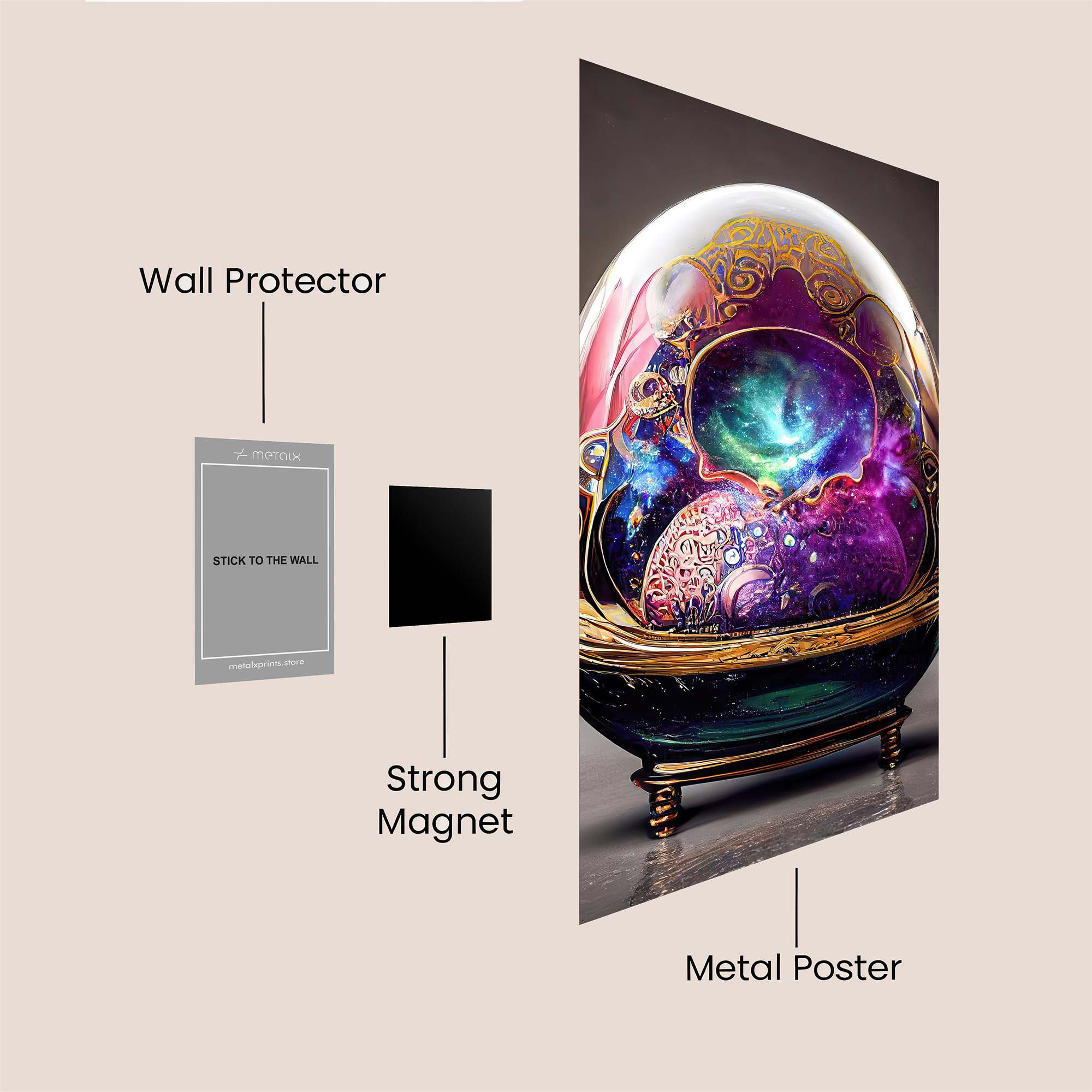 Cosmic Enigma Safe Wall Magnetic / M