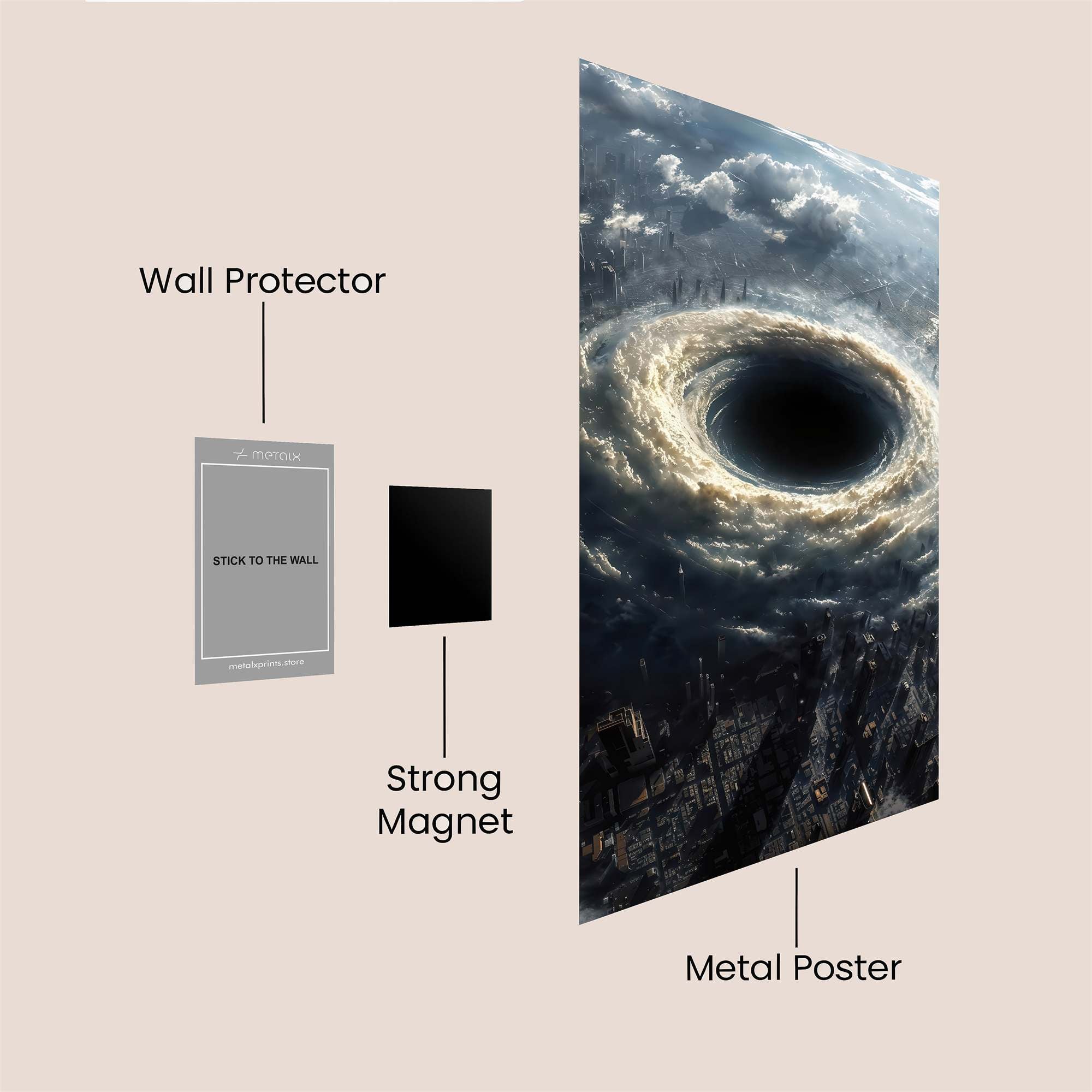 Vortex Doom Safe Wall Magnetic / M