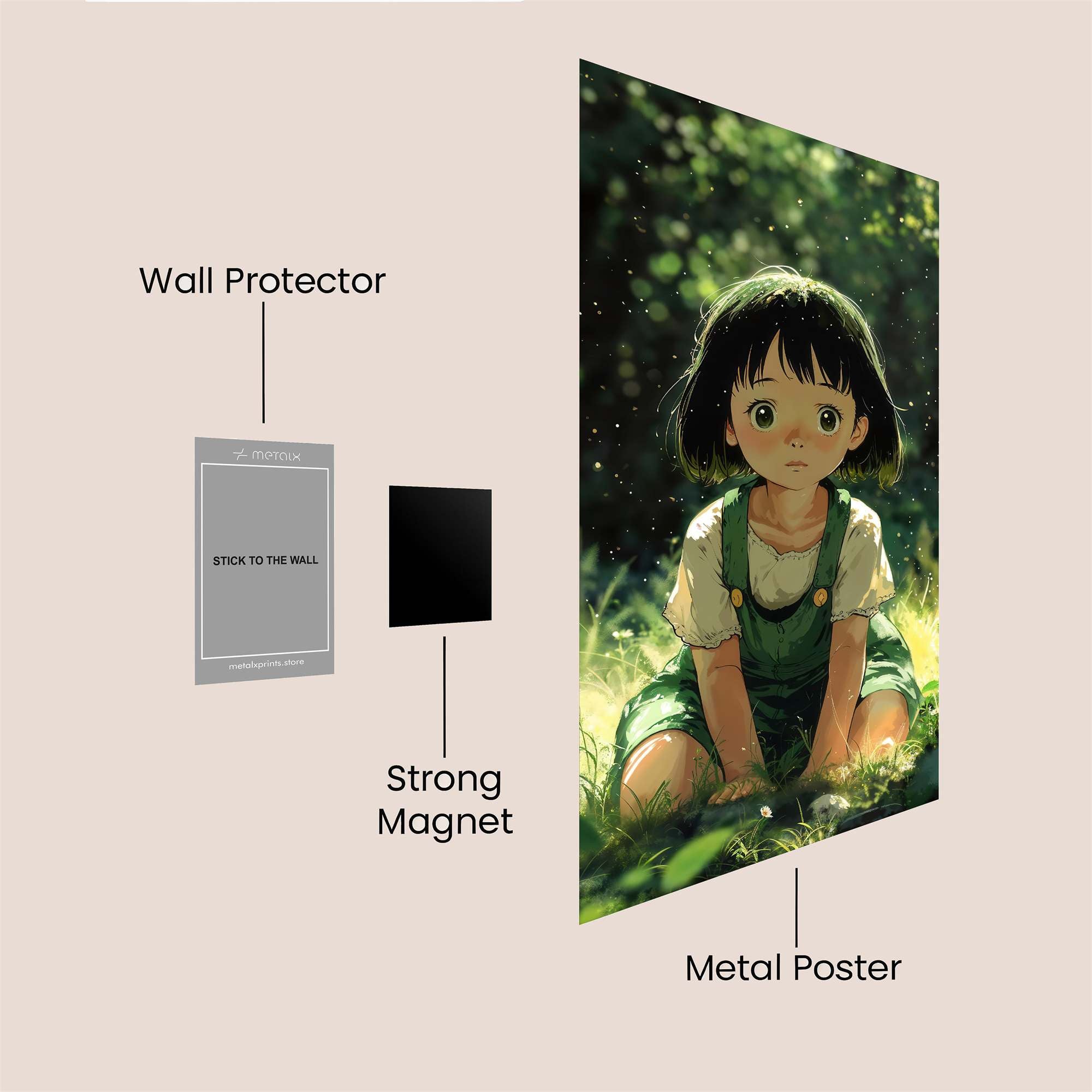 Gon Melancholy Safe Wall Magnetic / M