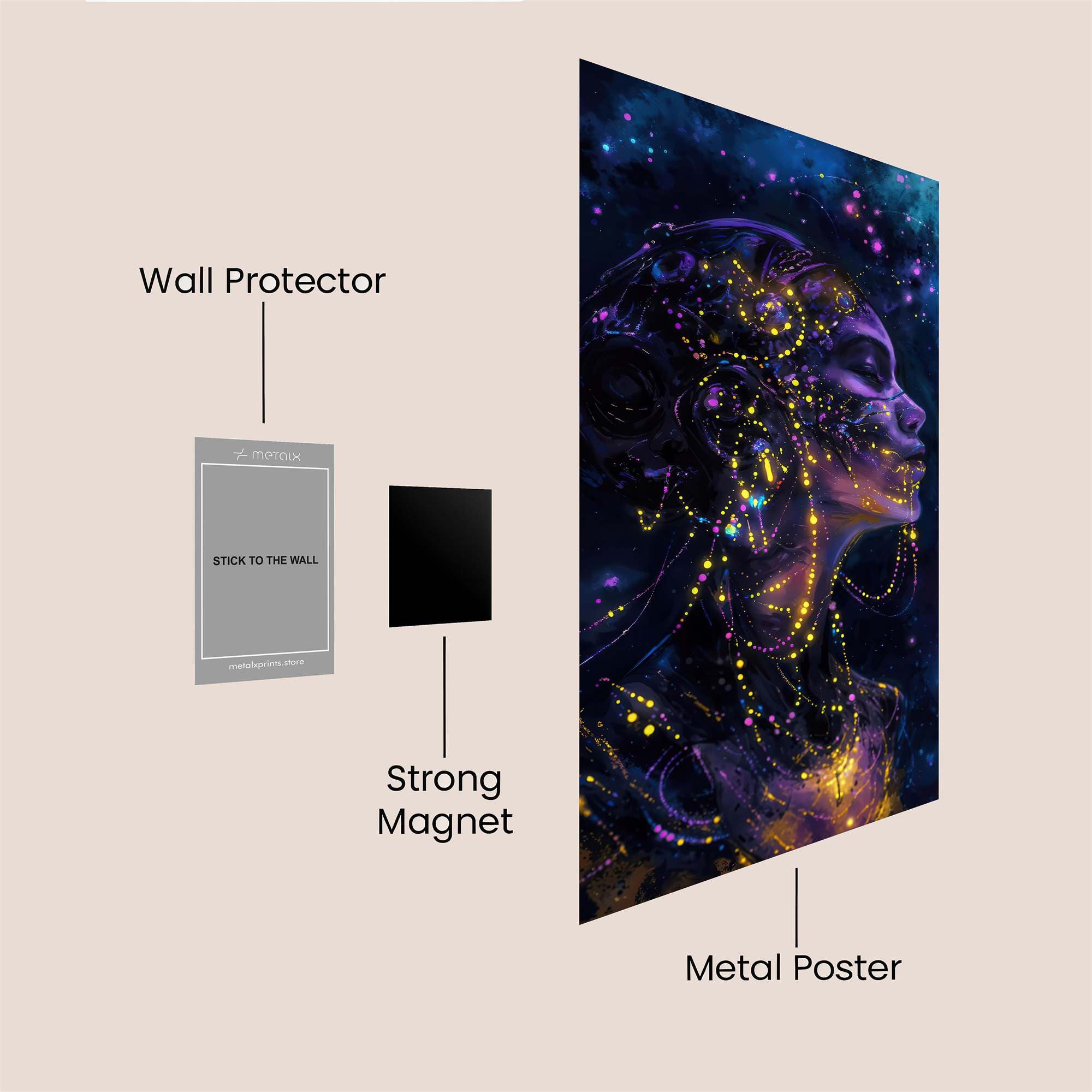 Cosmic Serenity Safe Wall Magnetic / M