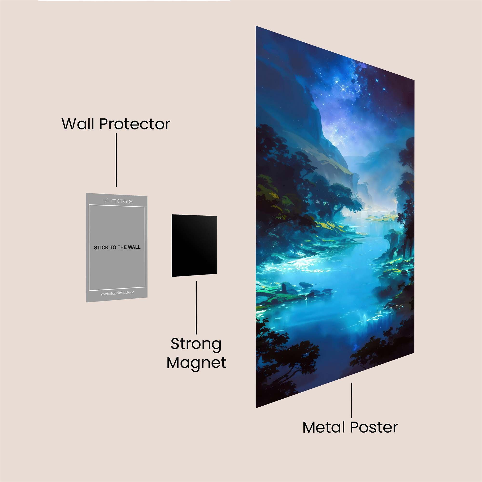 Starlit Serenity Safe Wall Magnetic / M