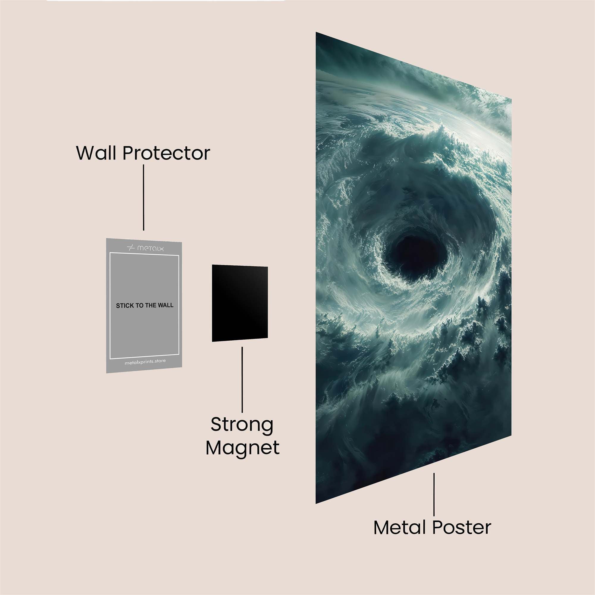 Hurricane Vortex Safe Wall Magnetic / M