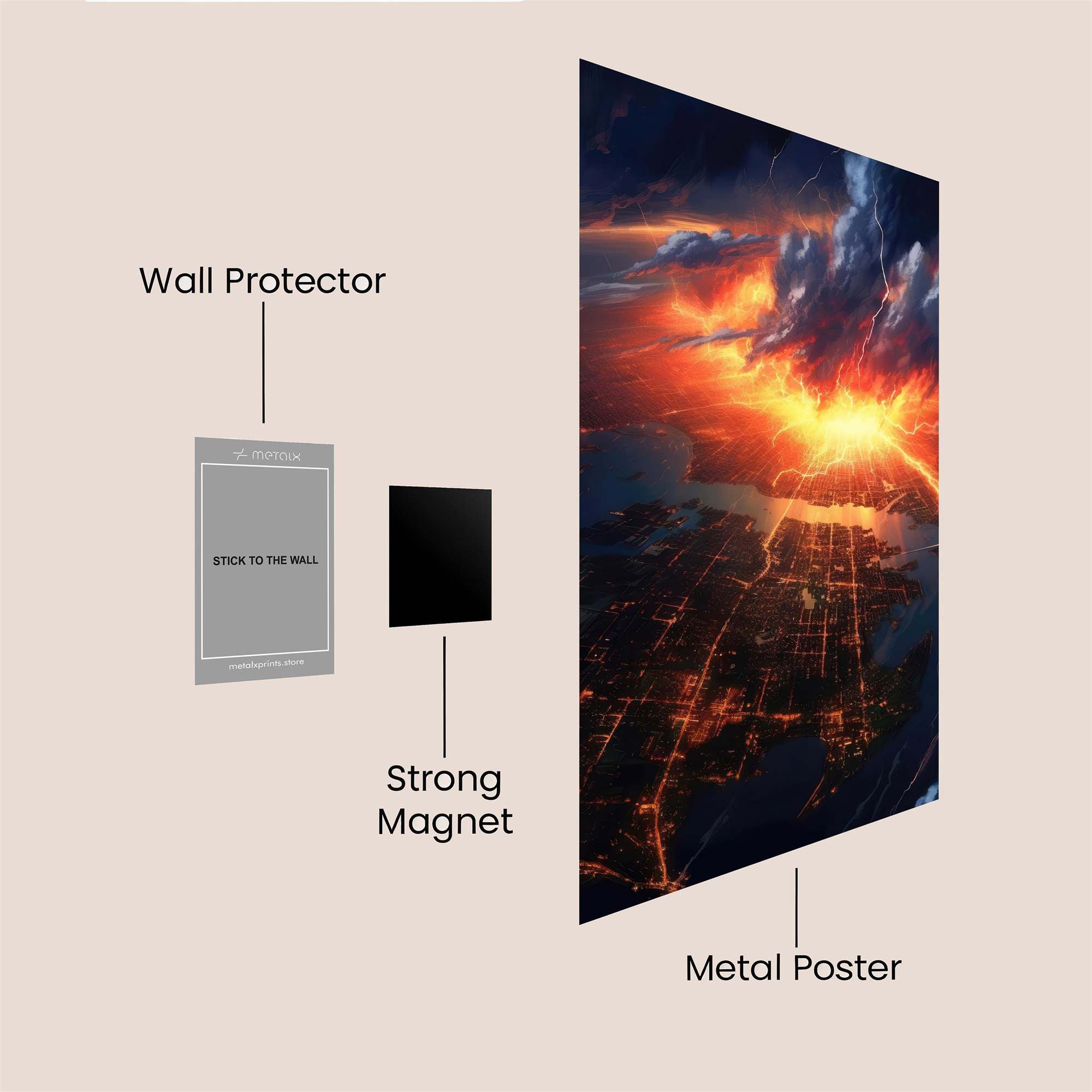 Apocalypse Unleashed Safe Wall Magnetic / M
