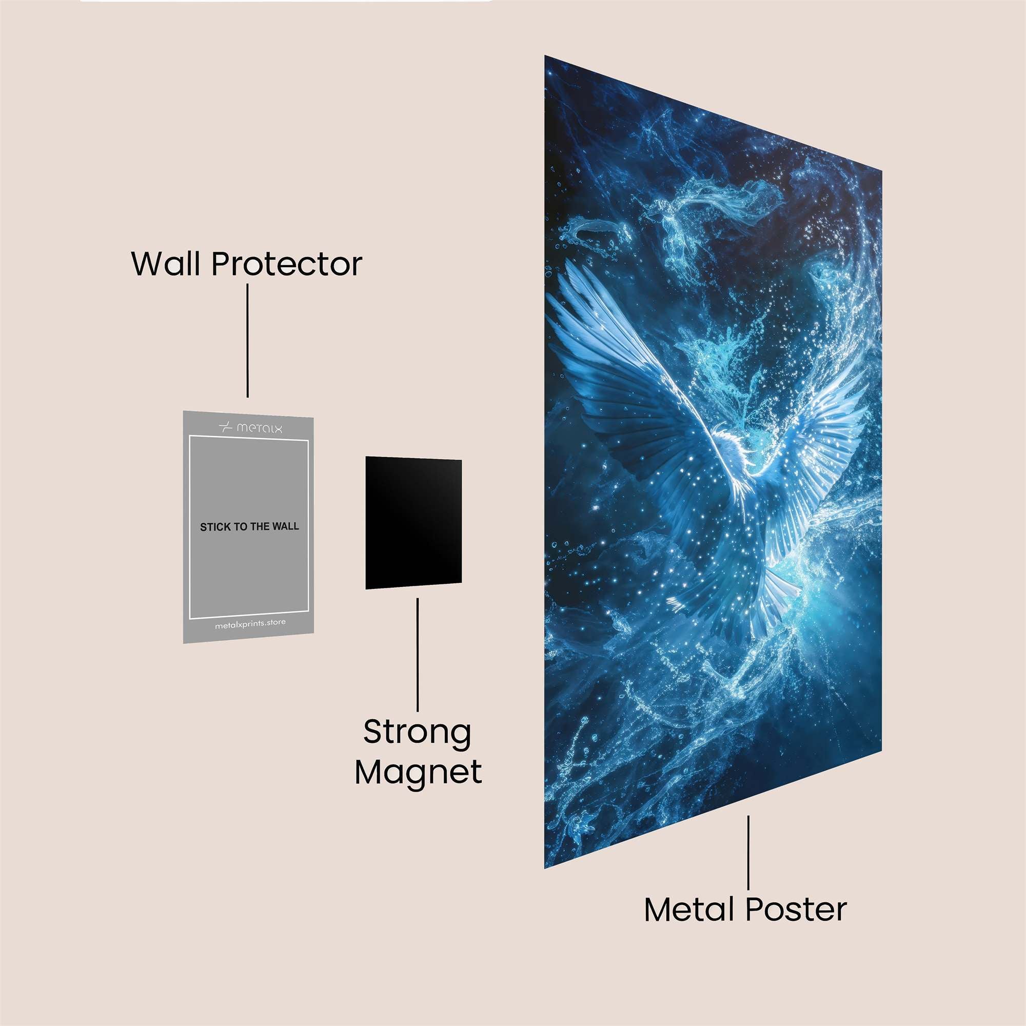 Phoenix Ethereal Safe Wall Magnetic / M