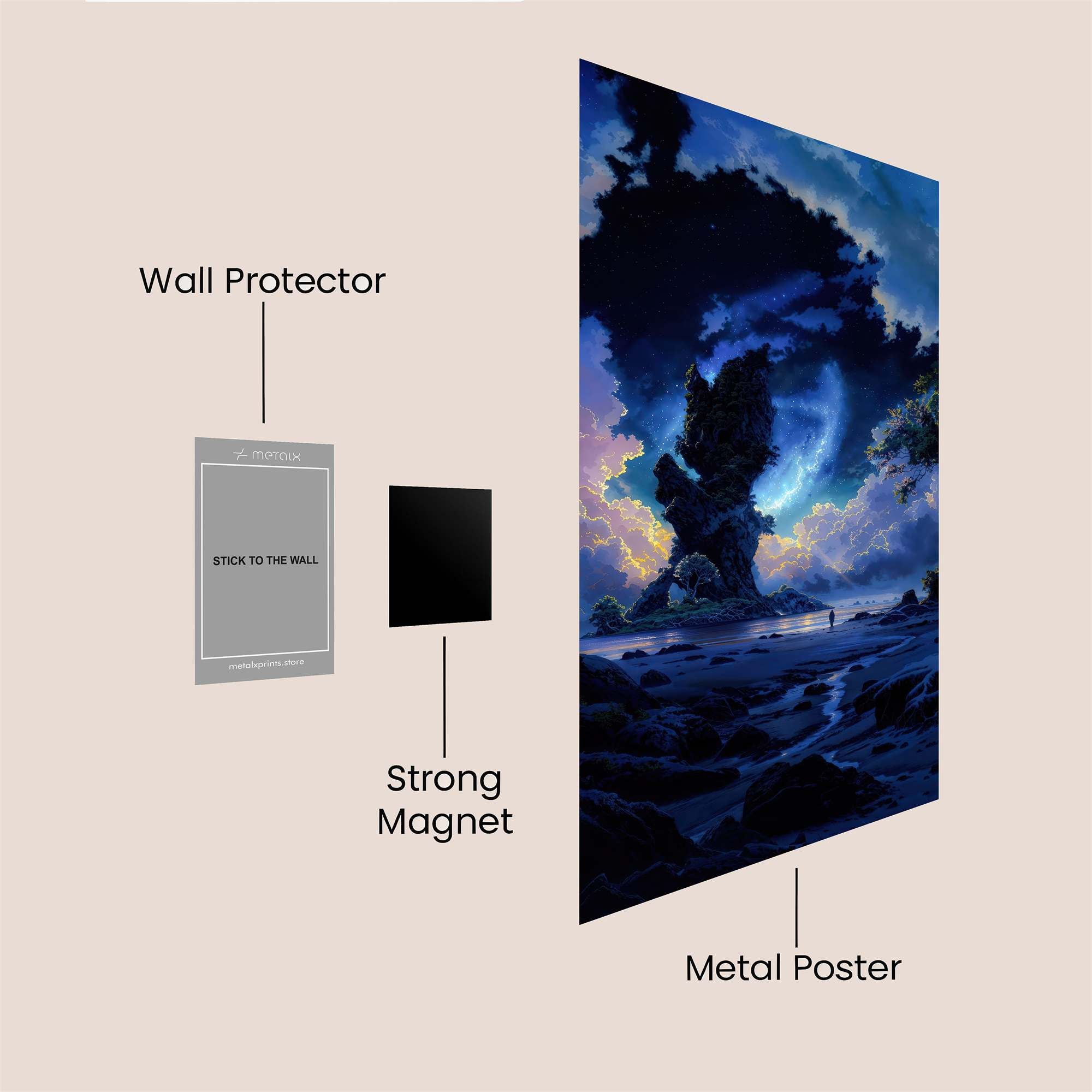 Moonlit Enigma Safe Wall Magnetic / M
